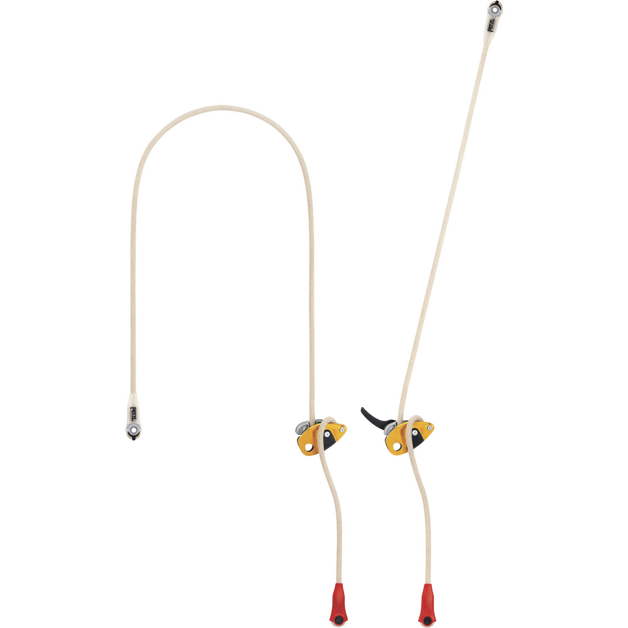 PETZL GRILLON MGO Lanyard - 3 Meter, Adjustable Work Positioning, MGO Connector, ANSI/CE Certified