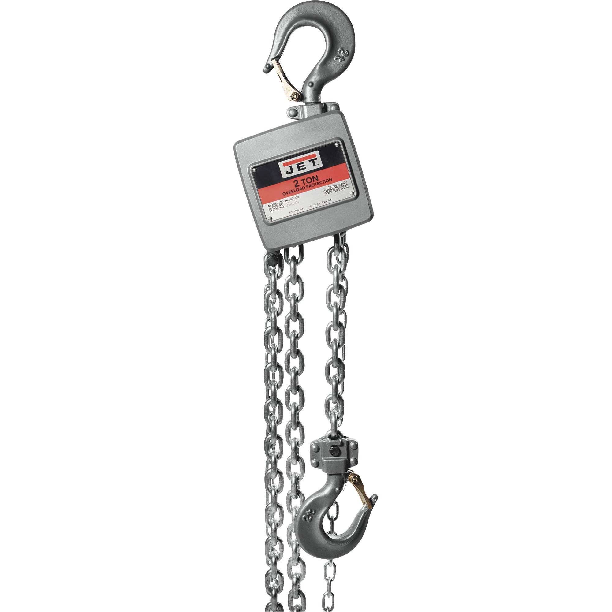 JET AL100 Series Manual Chain Hoist Northern Tool
