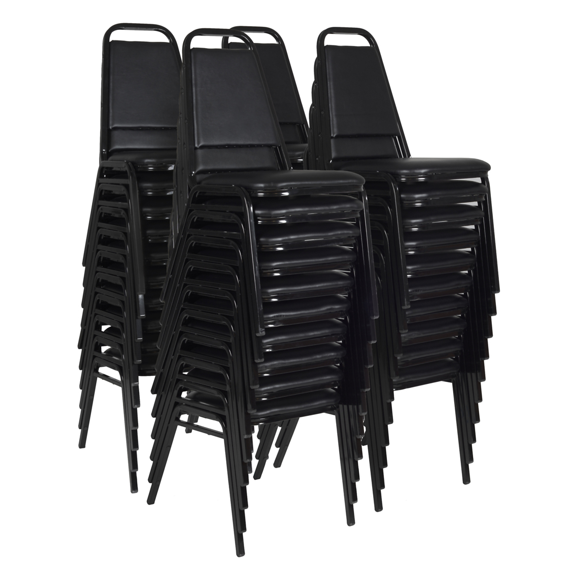 Regency Furniture, Dining Cushioned Restaurant Stackable Chair Black, Included (qty.) 40 Model# 8029BK40PK