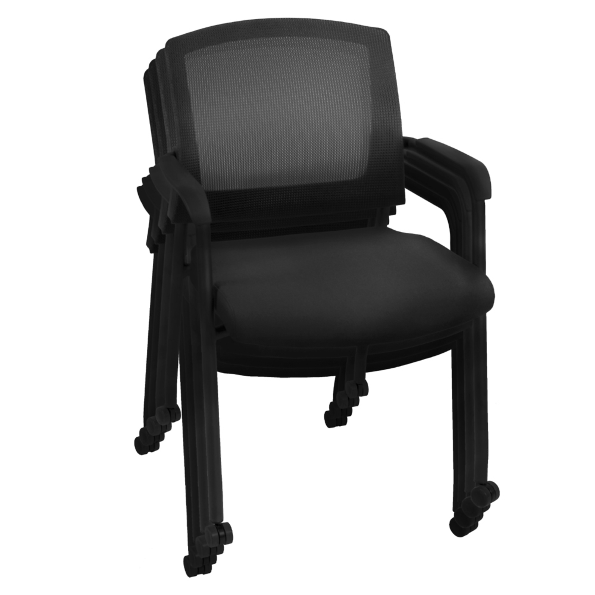 Regency Furniture, MultiPurpose Office Side Chair Caster Black