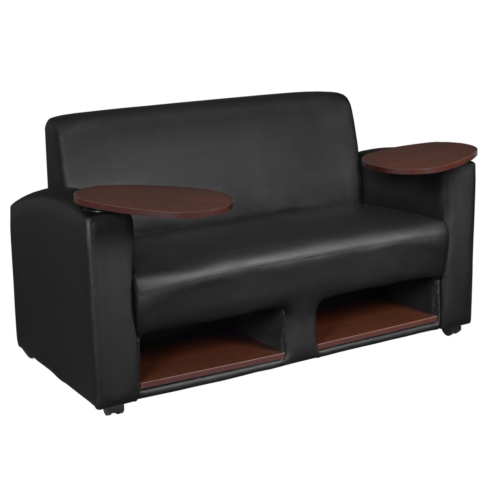 Regency Furniture, Supernova Tablet Arm Loveseat Storage- Black/Java, Included (qty.) 1 Model# 7702JVBK