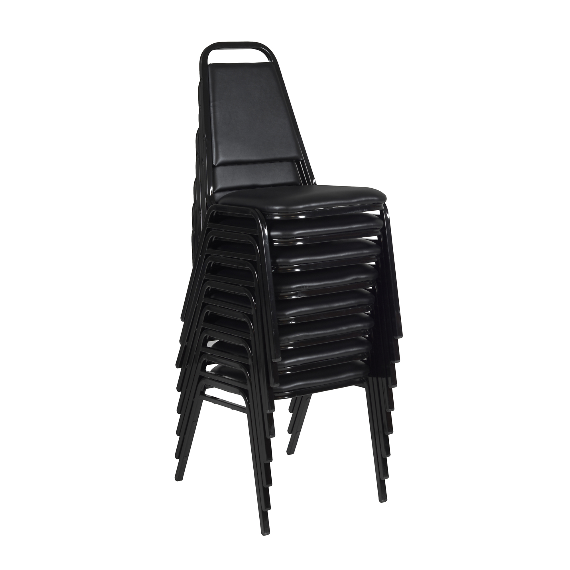 Regency Furniture, Dining Cushioned Restaurant Stackable Chair Black, Included (qty.) 8 Model# 8029BK8PK