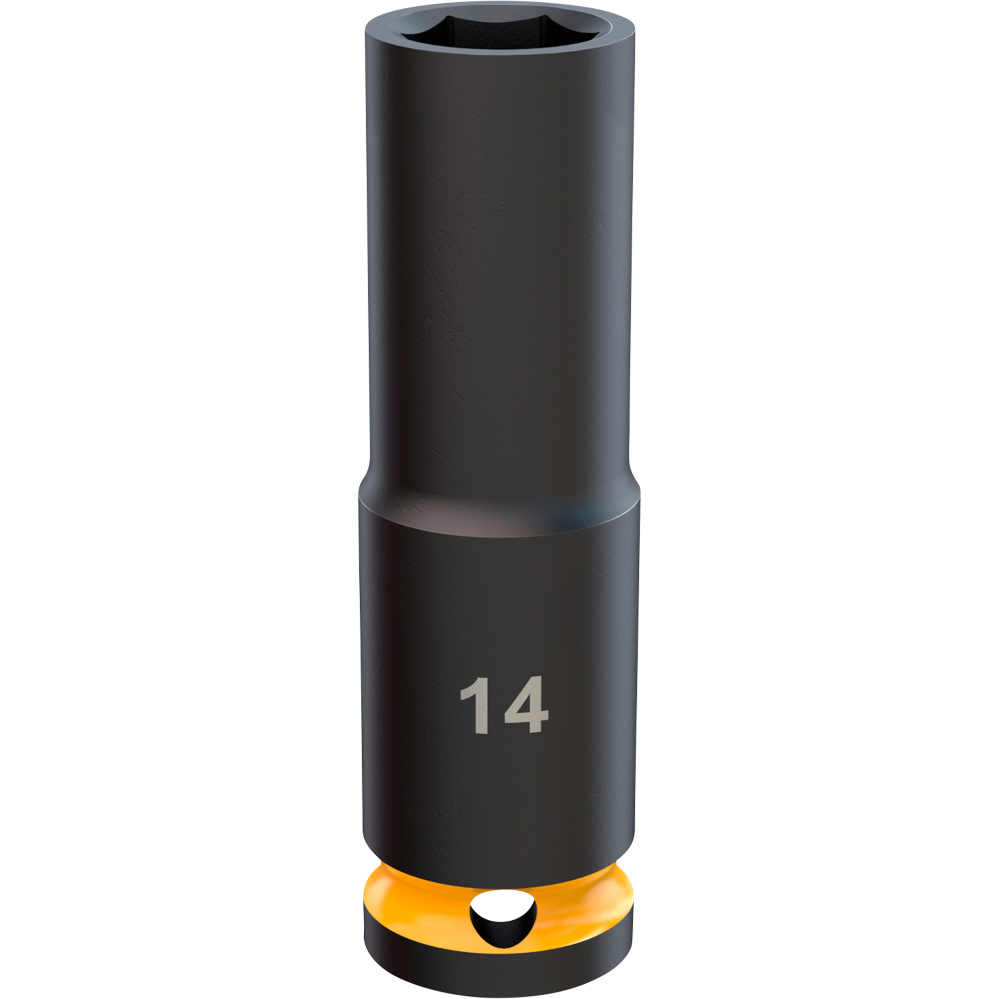 Klutch 1/2in. Drive 6-Point Chrome Molybdenum Deep Impact Socket, Metric