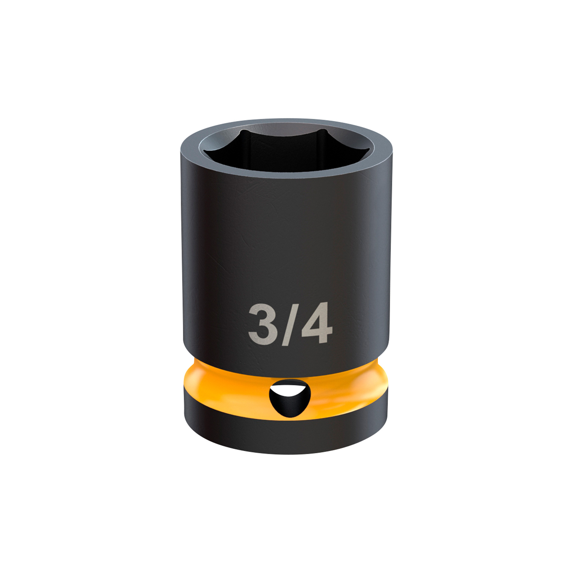 Klutch 1/2in. Drive 6-Point Chrome Molybdenum Impact Socket, SAE