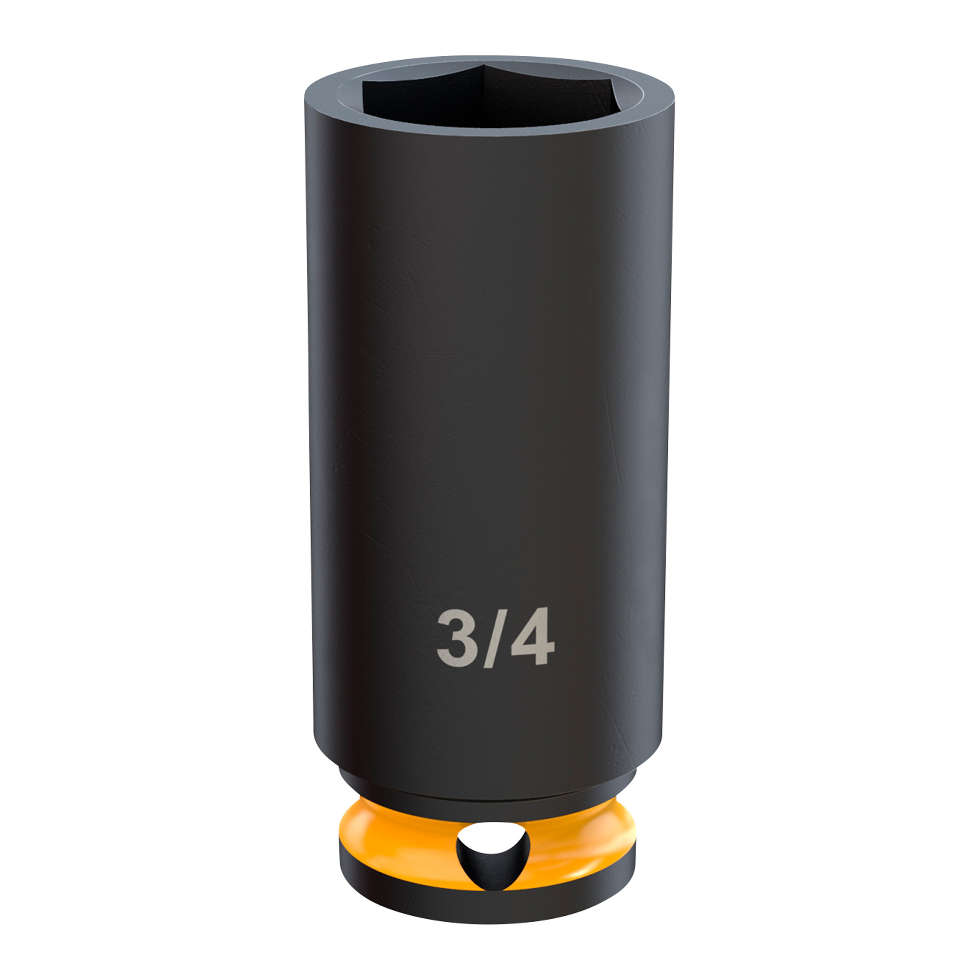 Klutch 3/8in. Drive 6-Point Chrome Molybdenum Deep Impact Socket, SAE