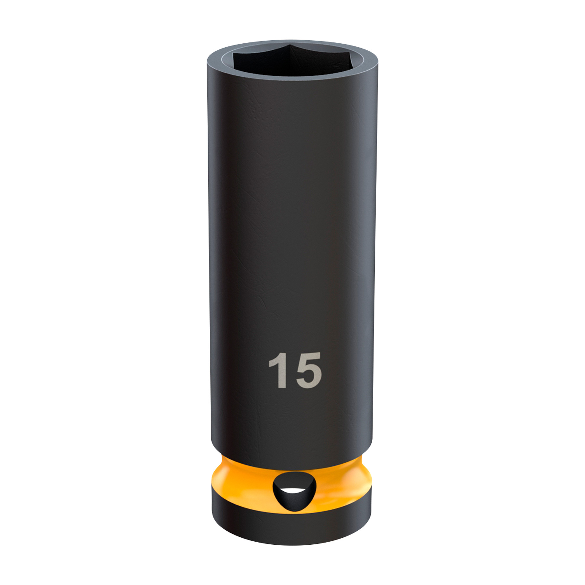 Klutch 3/8in. Drive 6-Point Chrome Molybdenum Deep Impact Socket, Metric