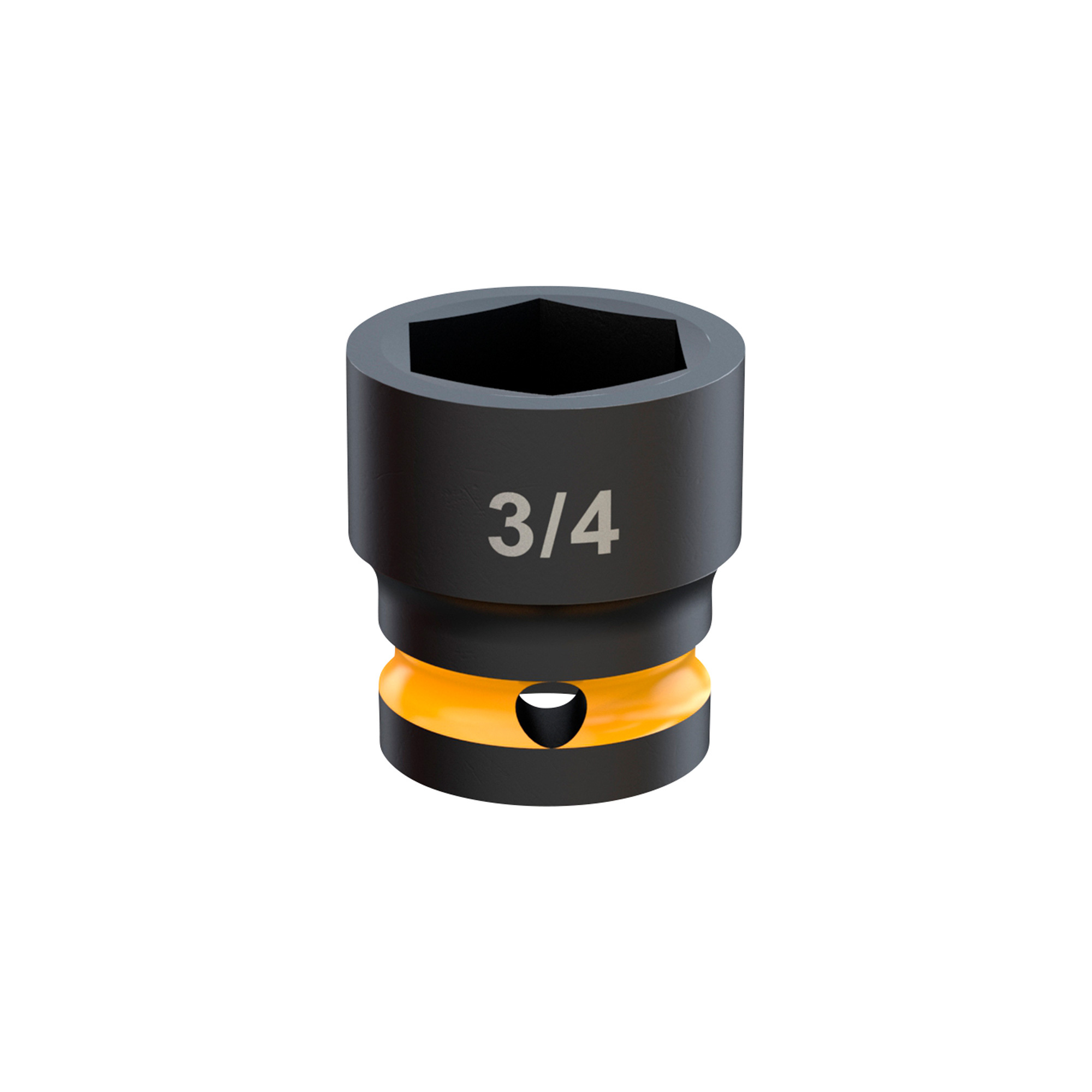 Klutch 3/8in. Drive 6-Point Chrome Molybdenum Impact Socket, SAE