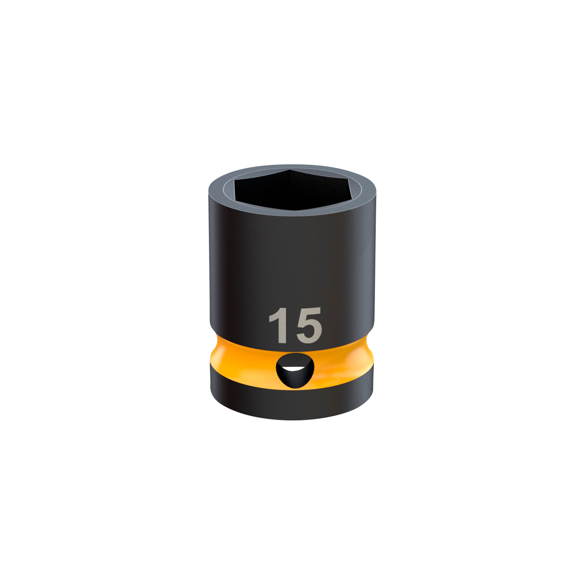 Klutch 3/8in. Drive 6-Point Chrome Molybdenum Impact Socket, Metric
