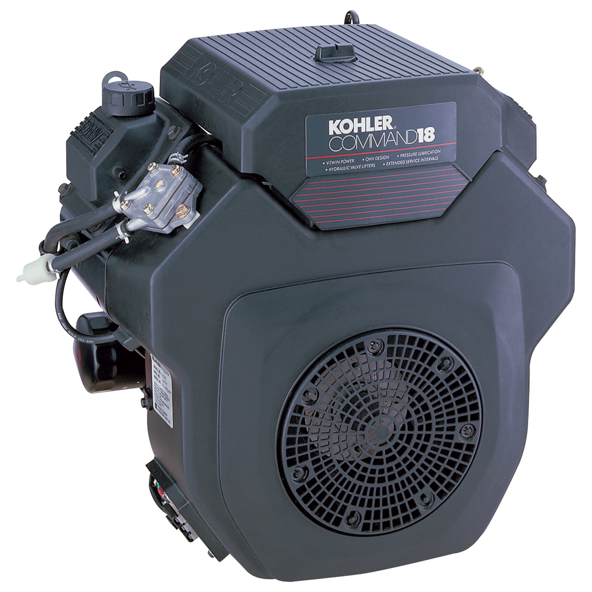 Kohler 18 HP OHV V-Twin Command Engine has Electric Start, Model# CH18S ...