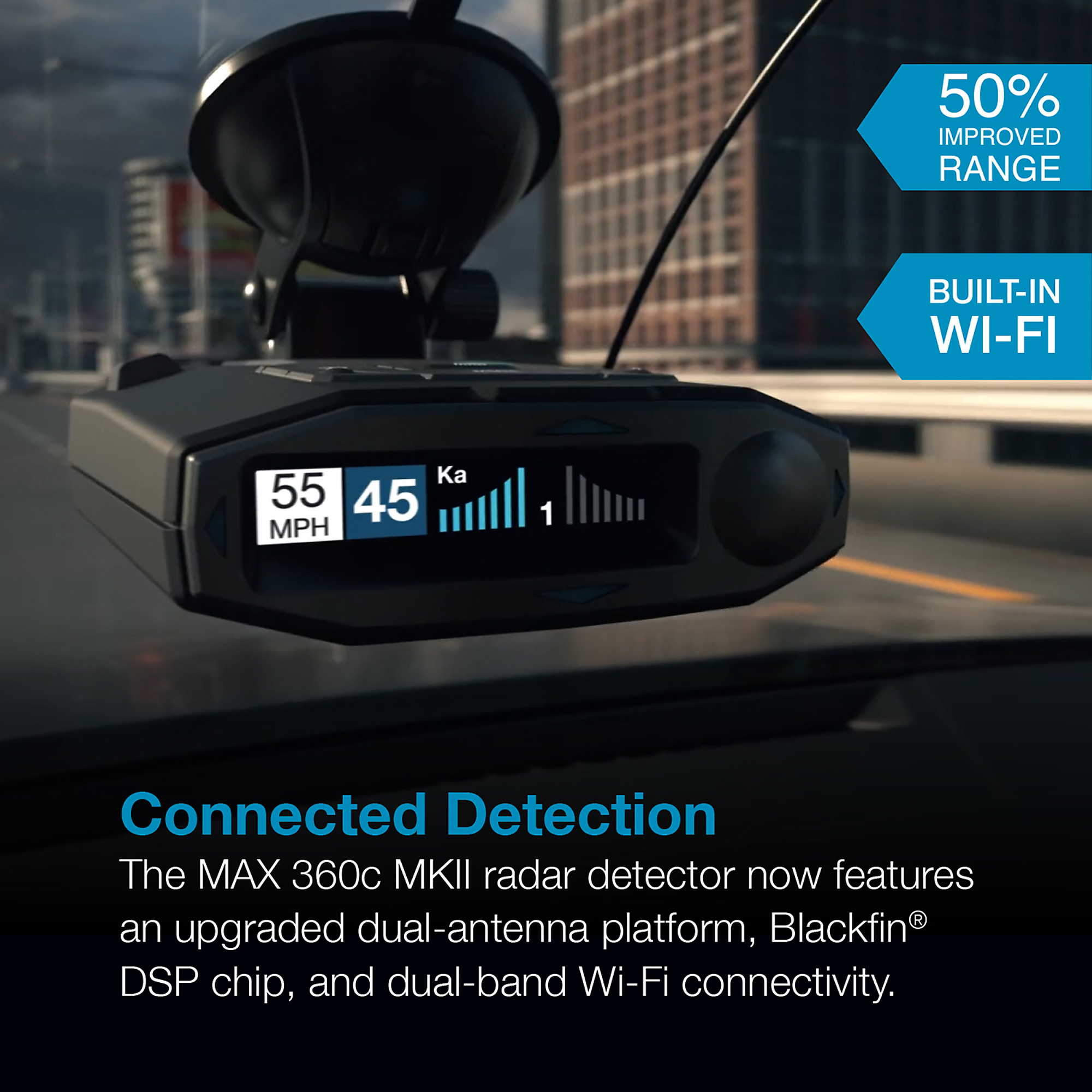 Escort MAX 360c MKII Radar Detector, 1in. Screen, Night Vision, Model# 0100037-3