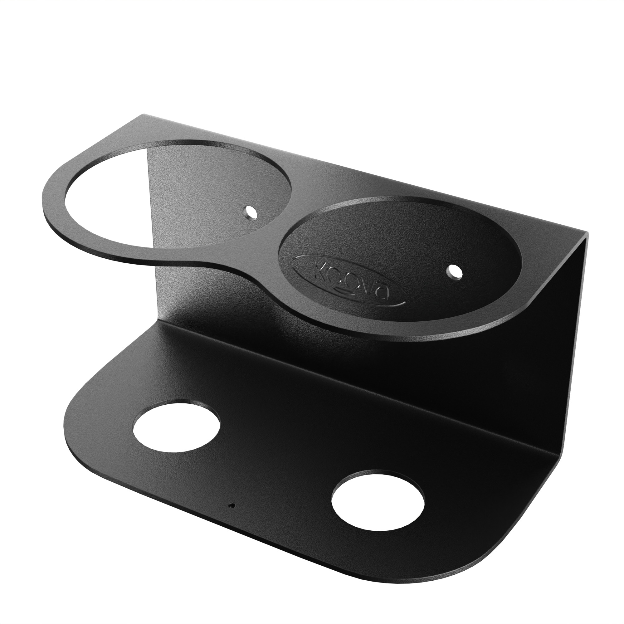 Koova, 2 Jumbo Can Holder - Wall Mounted, Width 5 in, Height 6 in, Depth 7 in, Model# KV-2CAN-XL