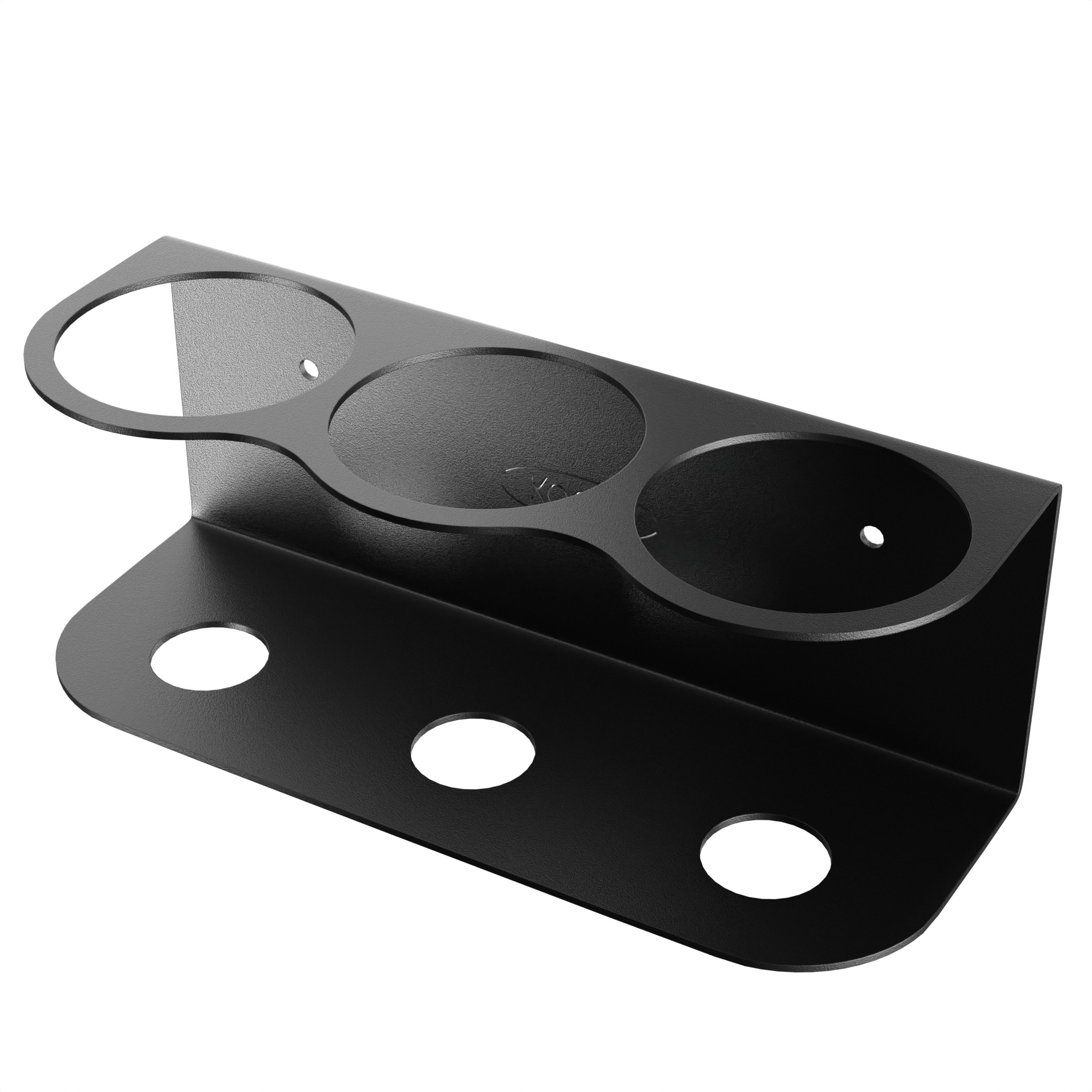 Koova, 3 Jumbo Can Holder - Wall Mounted, Width 4 in, Height 6 in, Depth 14 in, Model# KV-3CAN-XL