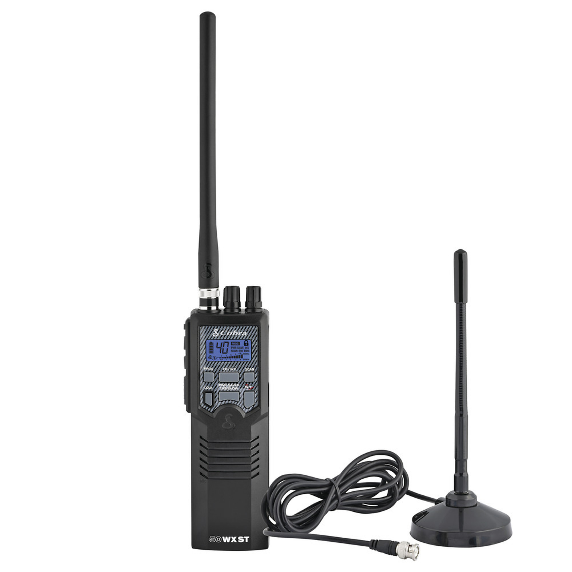 Cobra, HHRT50 Portable 40 Channel CB Radio Mobile Antenna, Channels (qty.) 40 Model# HHRT50