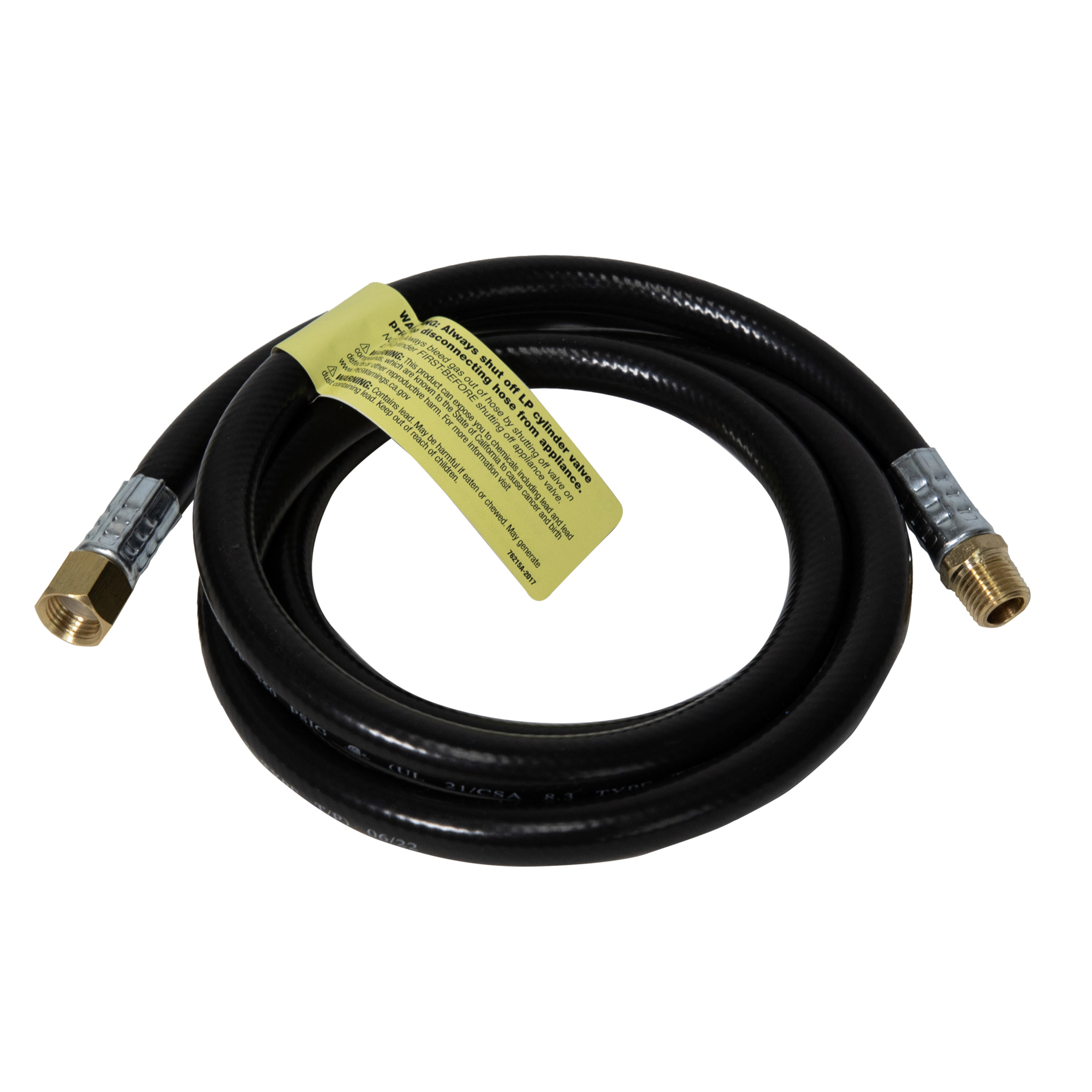 Mr. Heater, 5ft. LP Appliance Extn Hose, 1/4in. MPT x 3/8in. FF, Included (qty.) 1 Compatible With F273719 Model# F273717