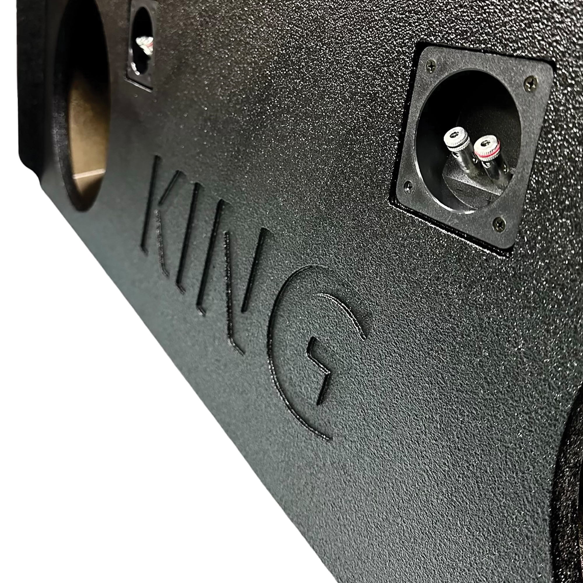 King Boxes, DoubleSpeaker Black Sprayed Enclosure, Model AKG2512