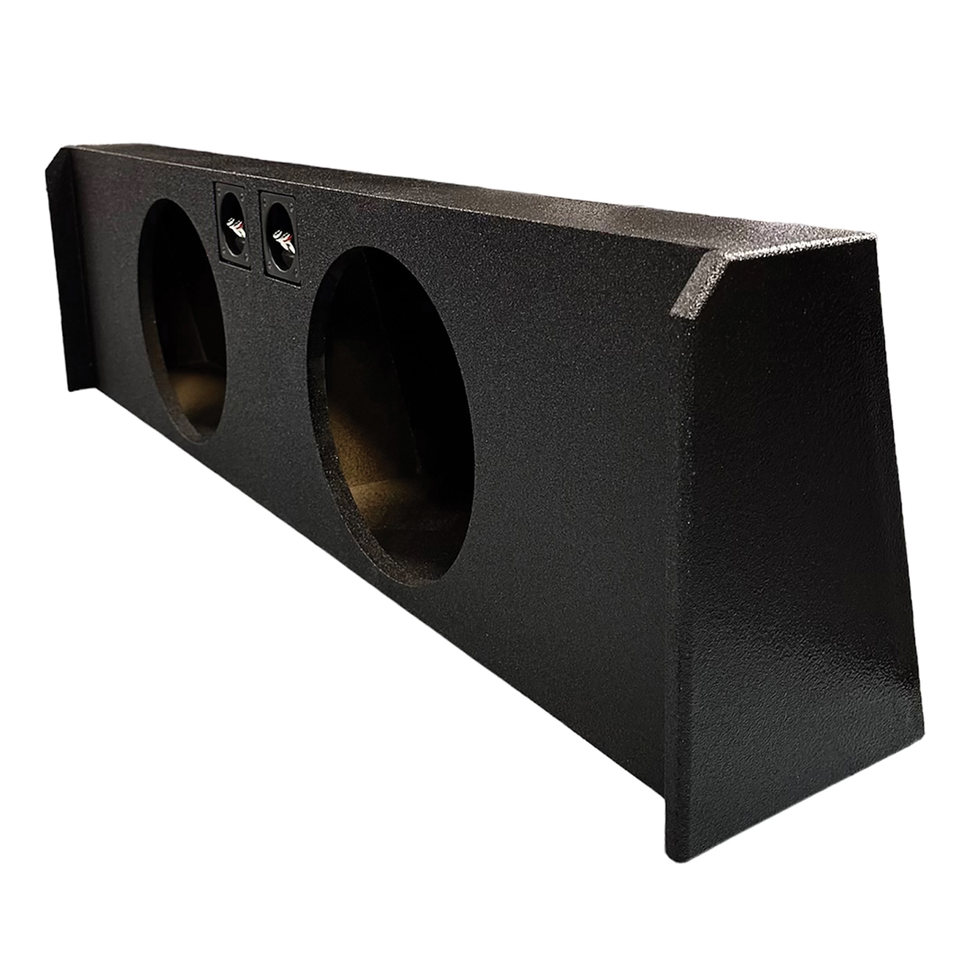King Boxes, Downfiring DoubleSpeaker Black Sprayed Enclosure, Model