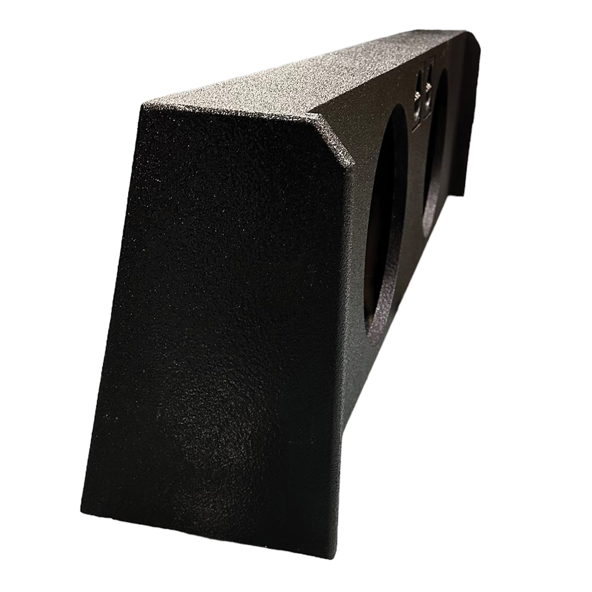 King Boxes, Downfiring DoubleSpeaker Black Sprayed Enclosure, Model