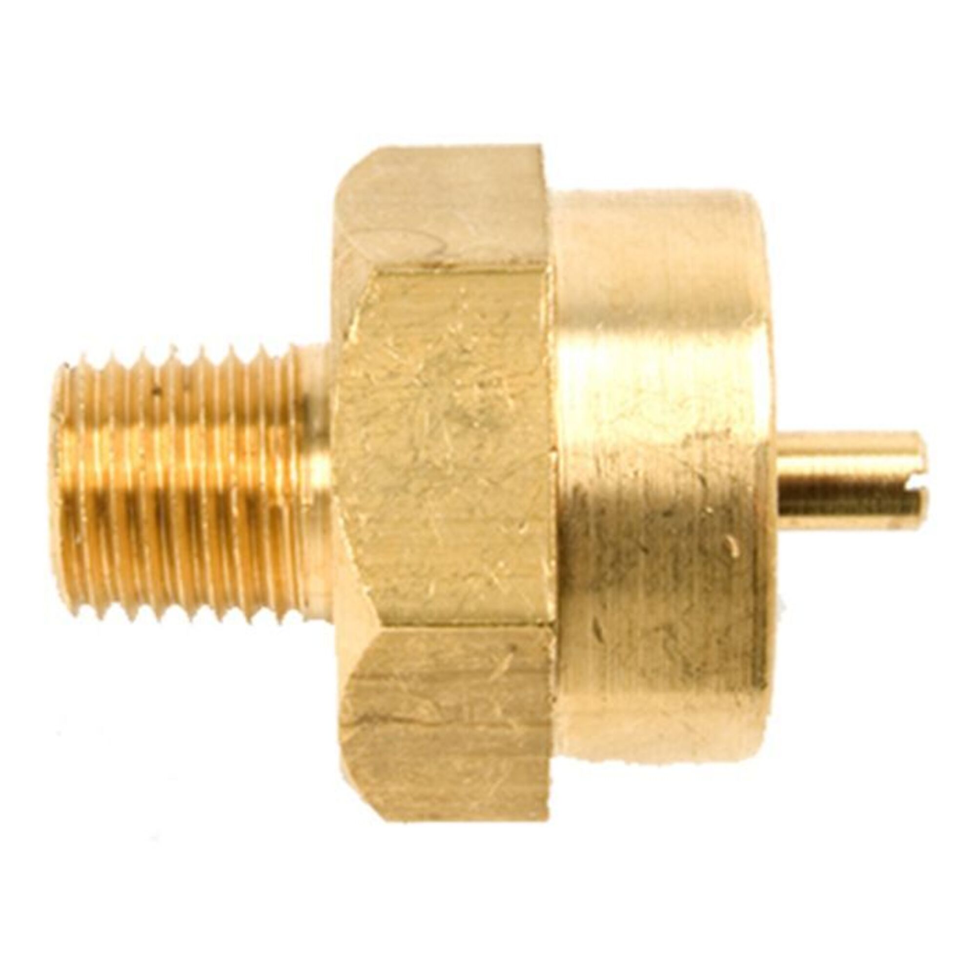Mr. Heater, Brass Fitting, 1/4in. MPT x 1in.-20 Female Throwaway, Included (qty.) 1 Compatible With F273717 Model# F273754