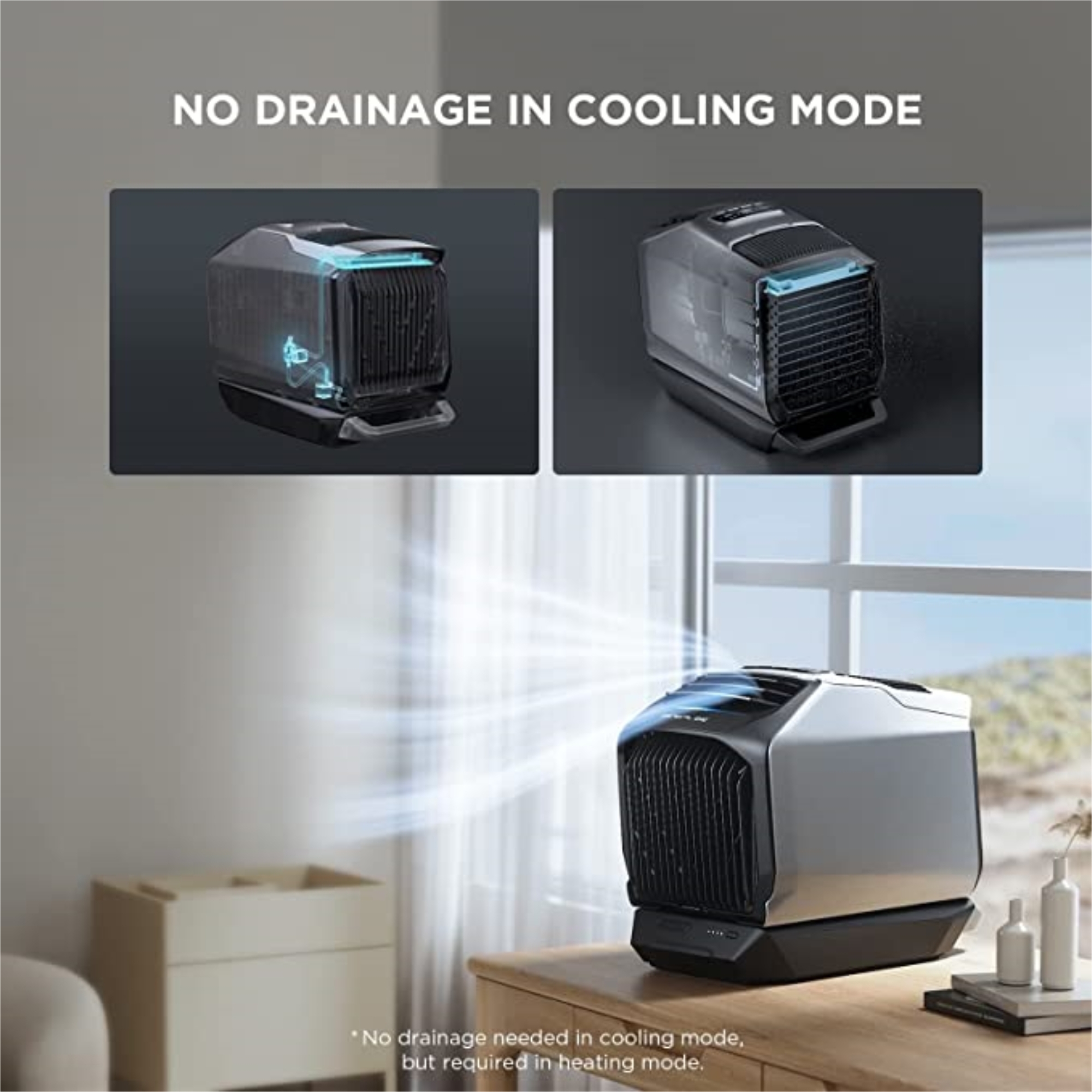 EcoFlow, EcoFlow Wave2 Portable Air Conditioner, Model# ZYDKT210
