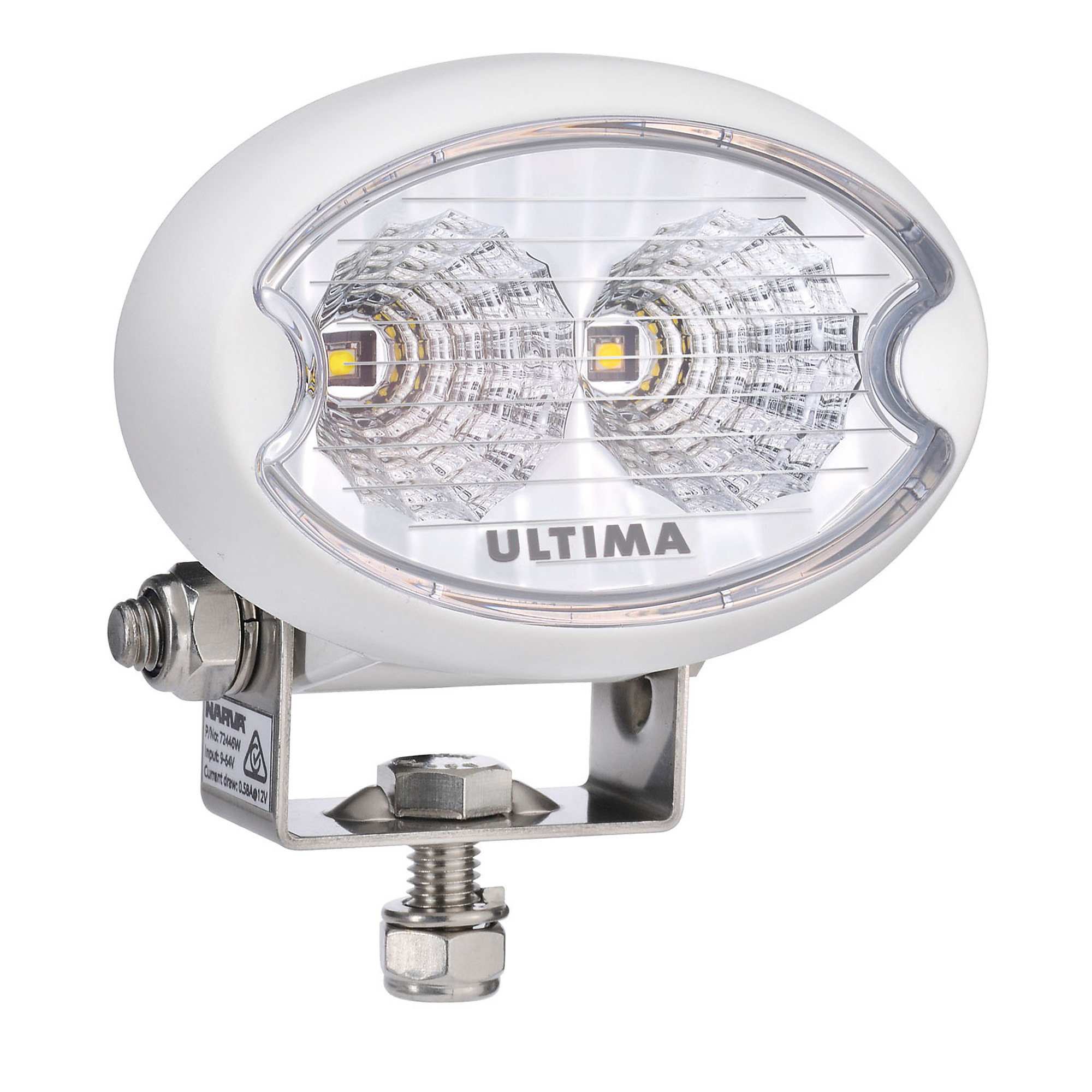 BWI Ultima, Work Lamp Flood, 1000 Lumens, White, Oval, Light Output 1000 lumen, Light Bulb Type LED, Watts 10 Model# UT-72446W-2