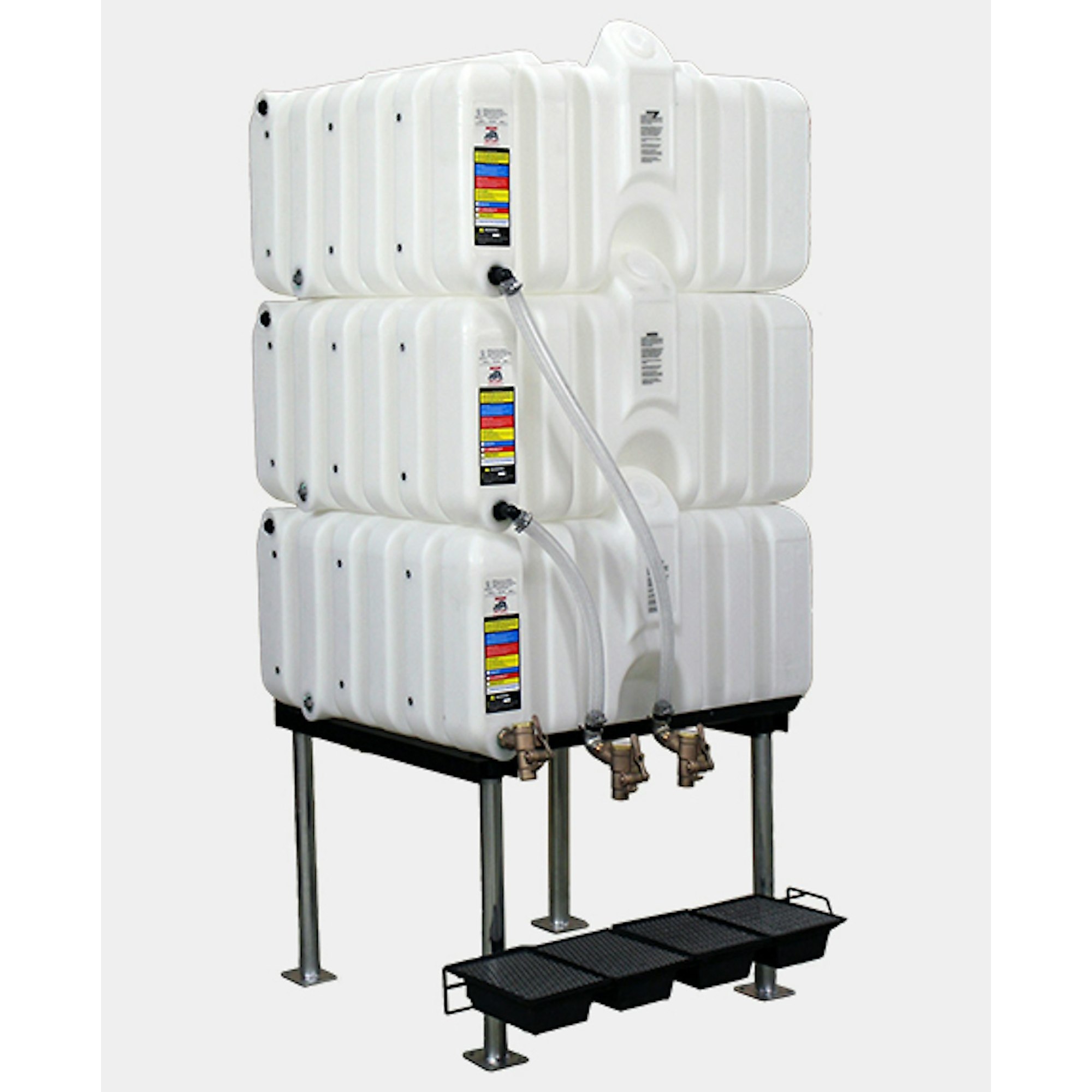 Rhino Tuff Tanks Complete Gravity Feed System - 240 Gal. Capacity, Stackable, Model# RTT-6333