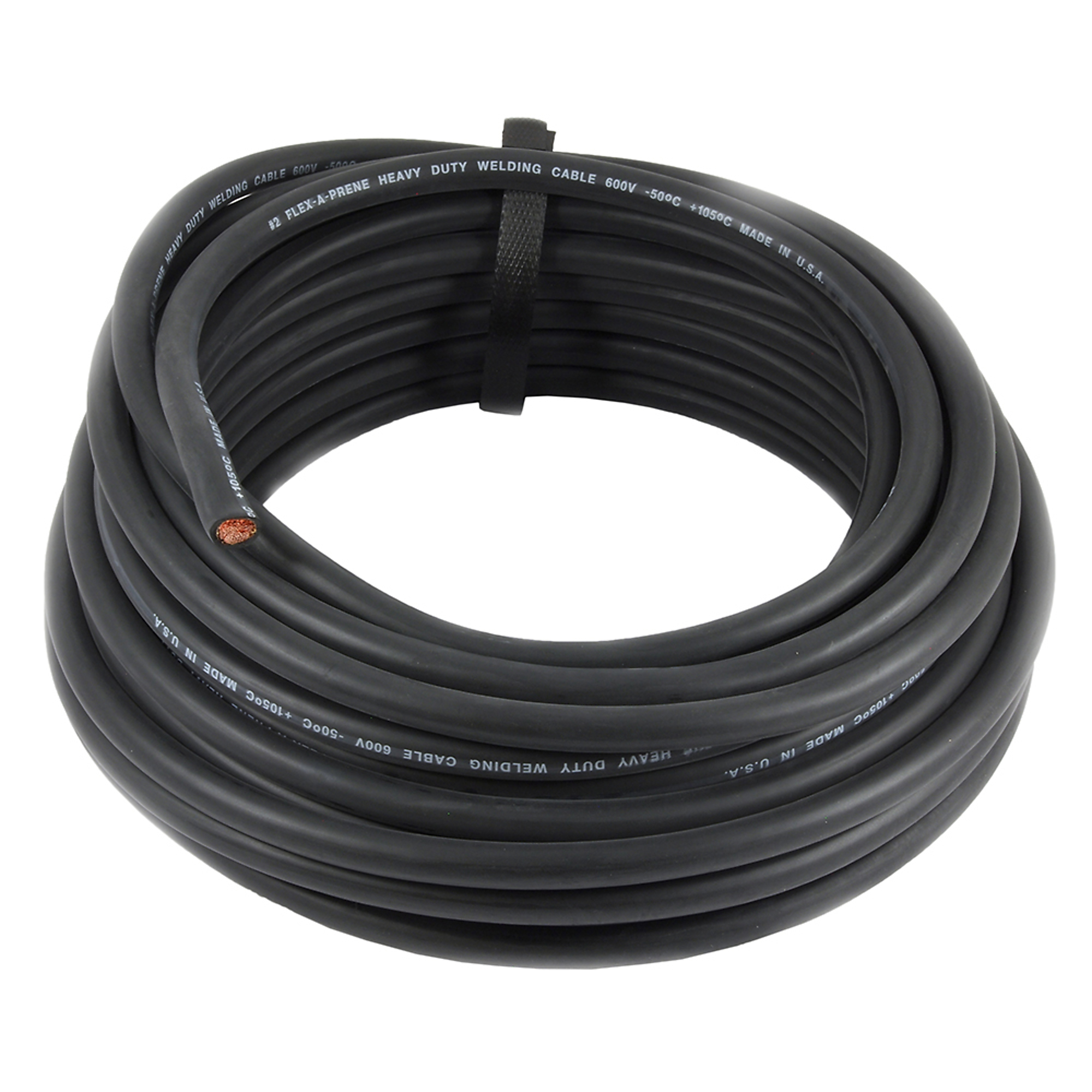 Forney, Welding Cable, Number 2 50ft. Box, Length 600 in, Wire Gauge 2 Wire Material Copper, Model# 52023