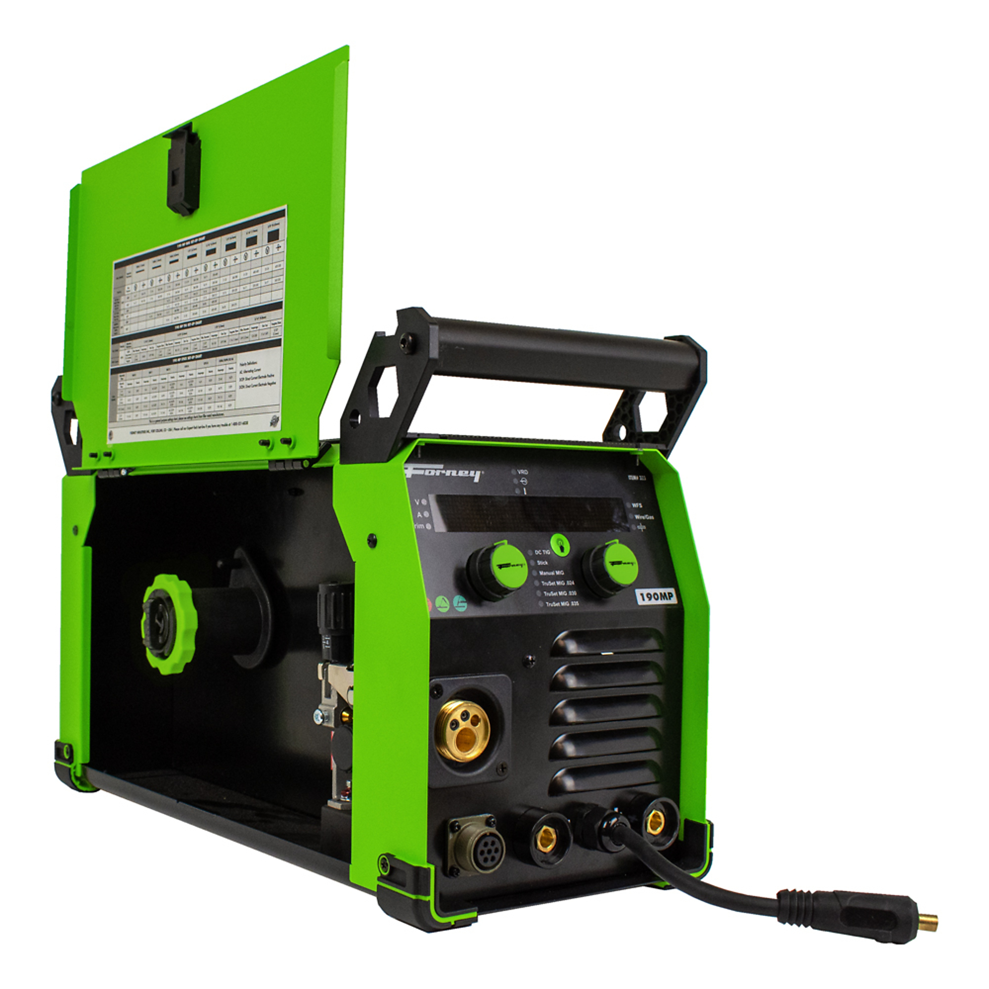 Forney, 190 MP MIG, TIG, Stick - With Synergic MIG welding, Volts
