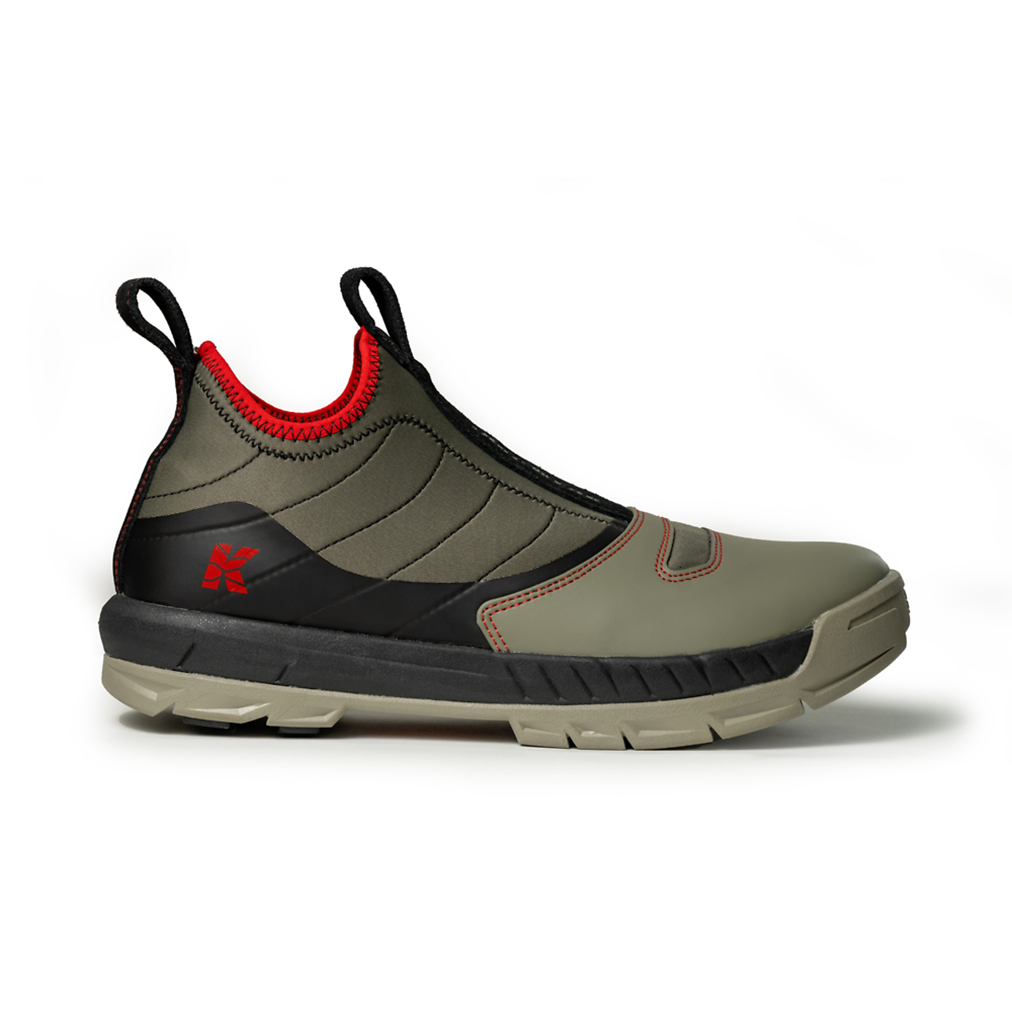 Kujo Yardwear, Kujo Jax - Grey / Red - M 11.5 Size 11 1/2 Width Kujo Yardwear, Kujo Jax - Grey / Red - M 11.5 Size 11 1/2 Width