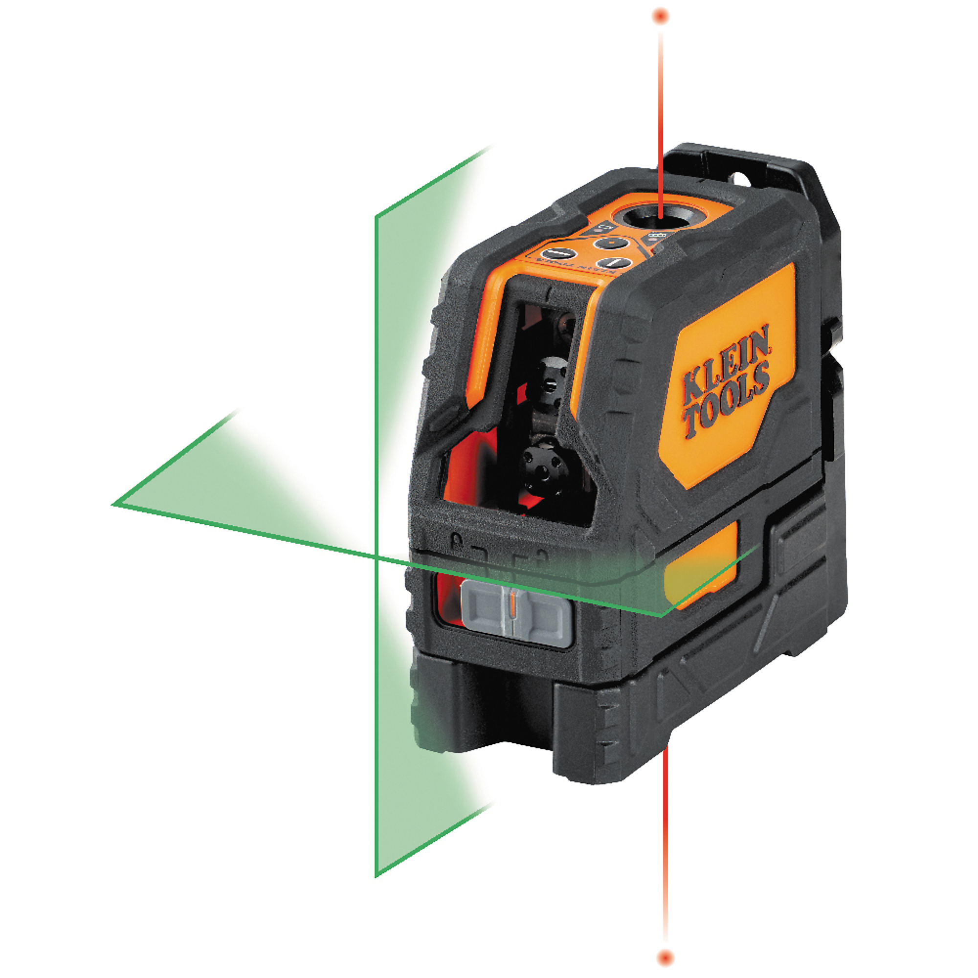 Klein Tools, Rechargeable Self-Leveling Green Cross-Line Laser, Level Type Laser, Length 5.2 in, Model# 93LCLGR