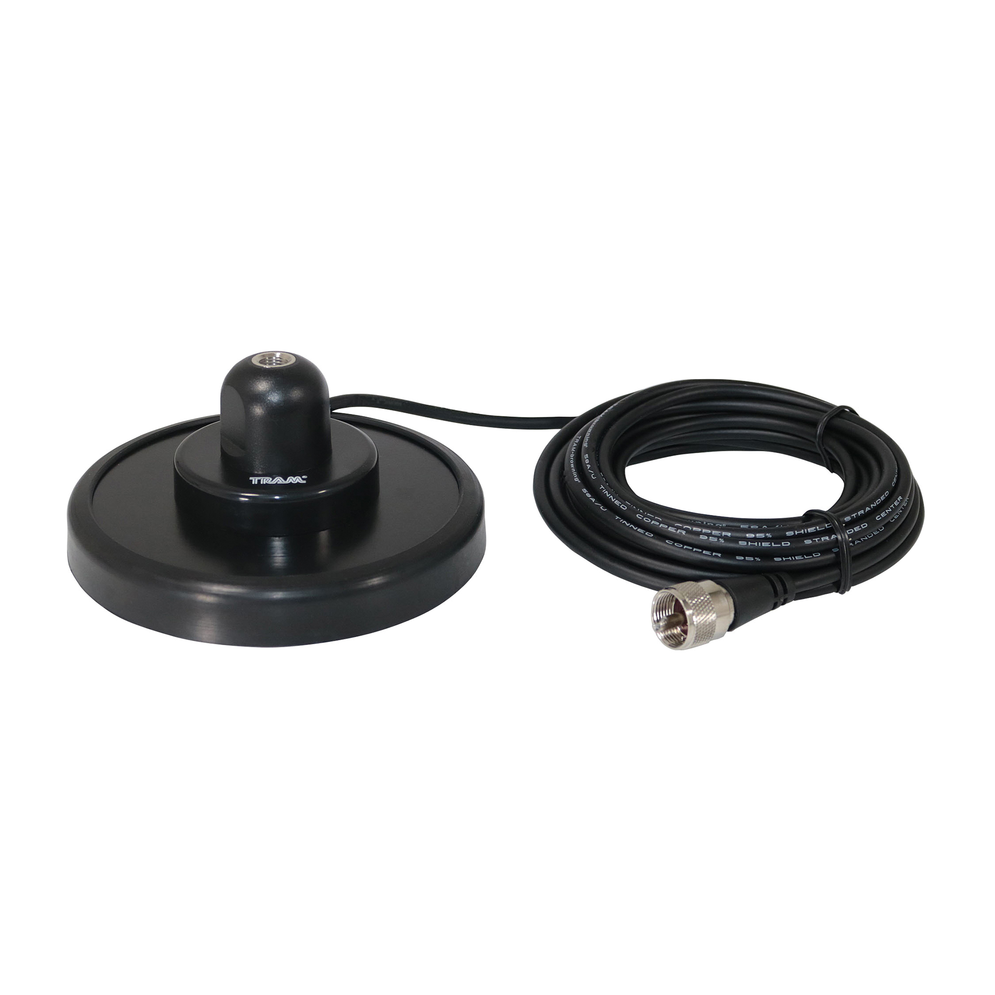 Tram, 5in. NMO Magnet Mount with RG58 Coaxial Cable, Model# 240-B