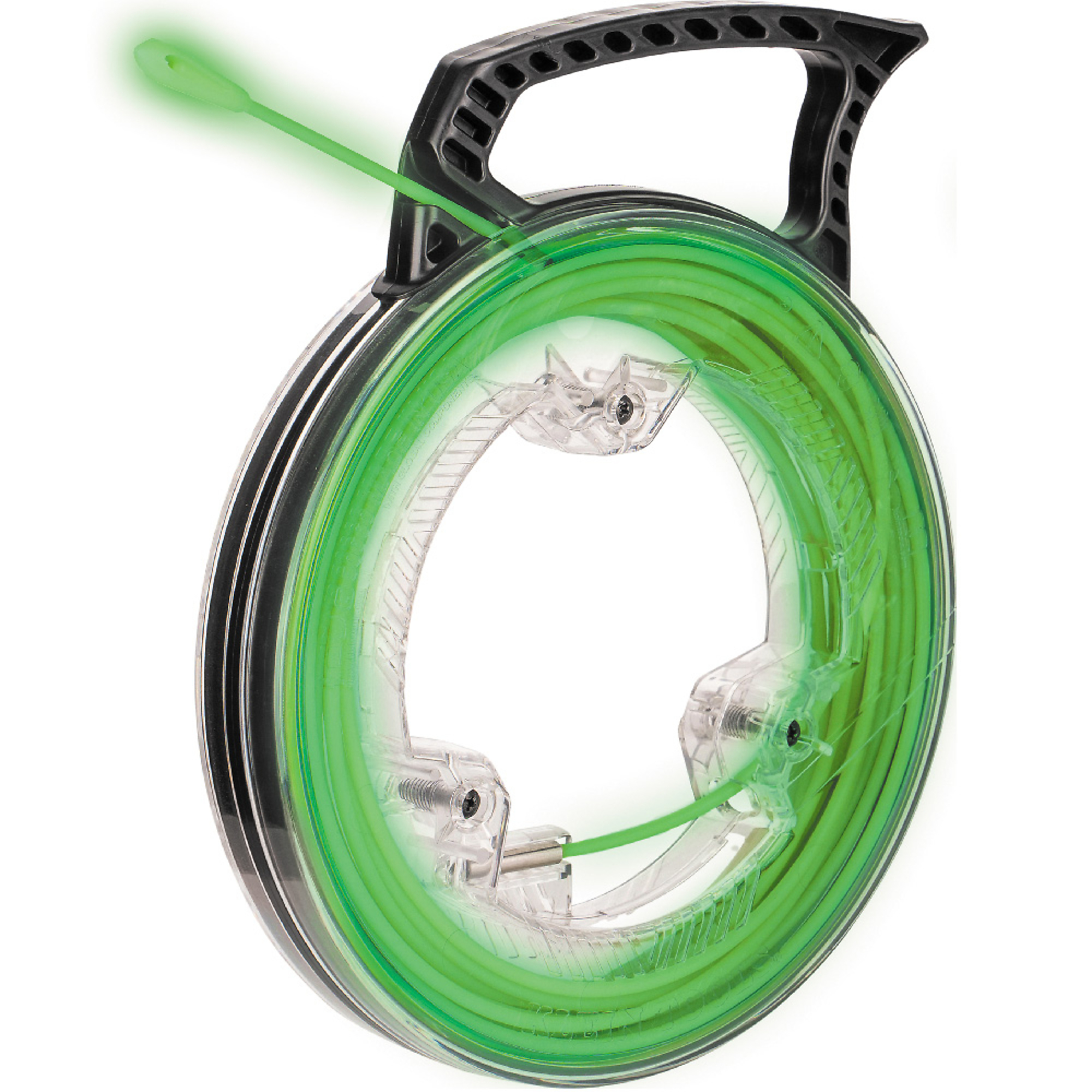 Klein Tools, Glow in the Dark Fish Tape, 40ft., Tape Length 480 in, Tape Diameter 5/32 in, Model# 50660