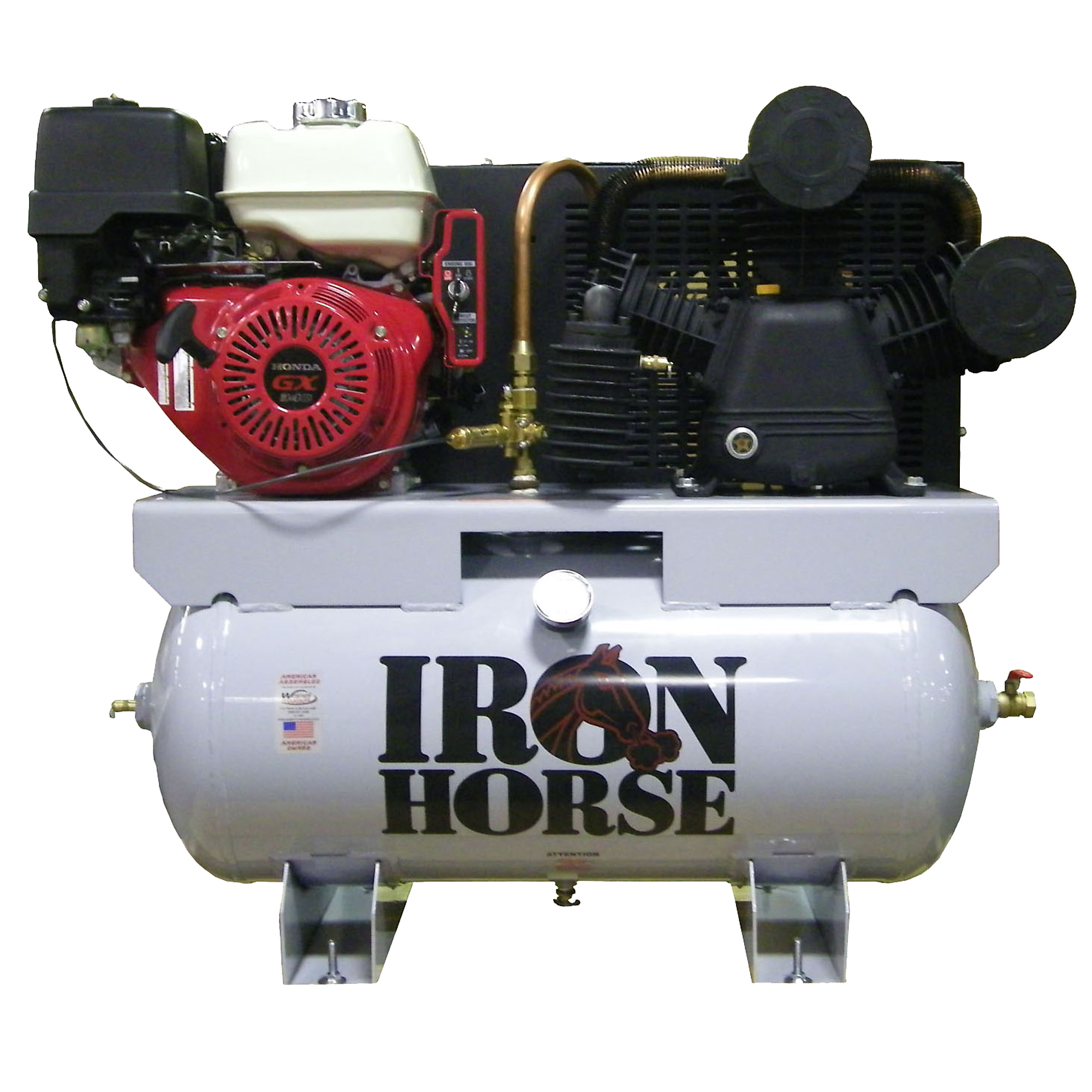 Iron Horse, 30 Gallon Truck Mount Compressor, Horsepower 13 HP, Air Tank Size 30 Gal, Model# IH11G30TRKE