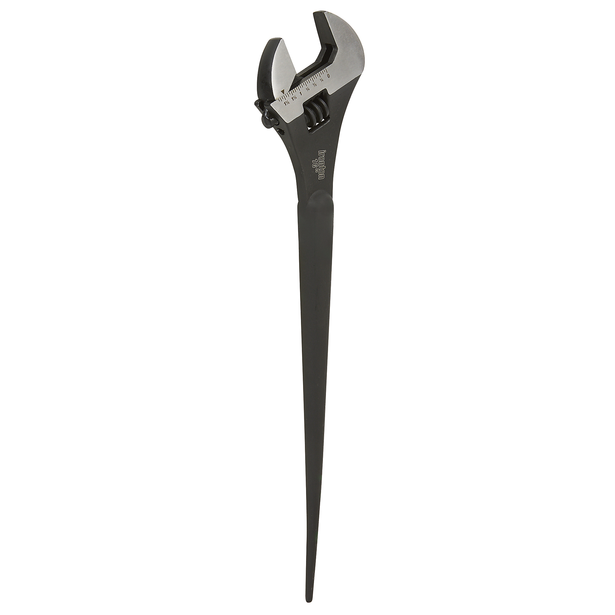 Ironton 12in. Adjustable Spud Wrench, 16in.L, Black Phosphate