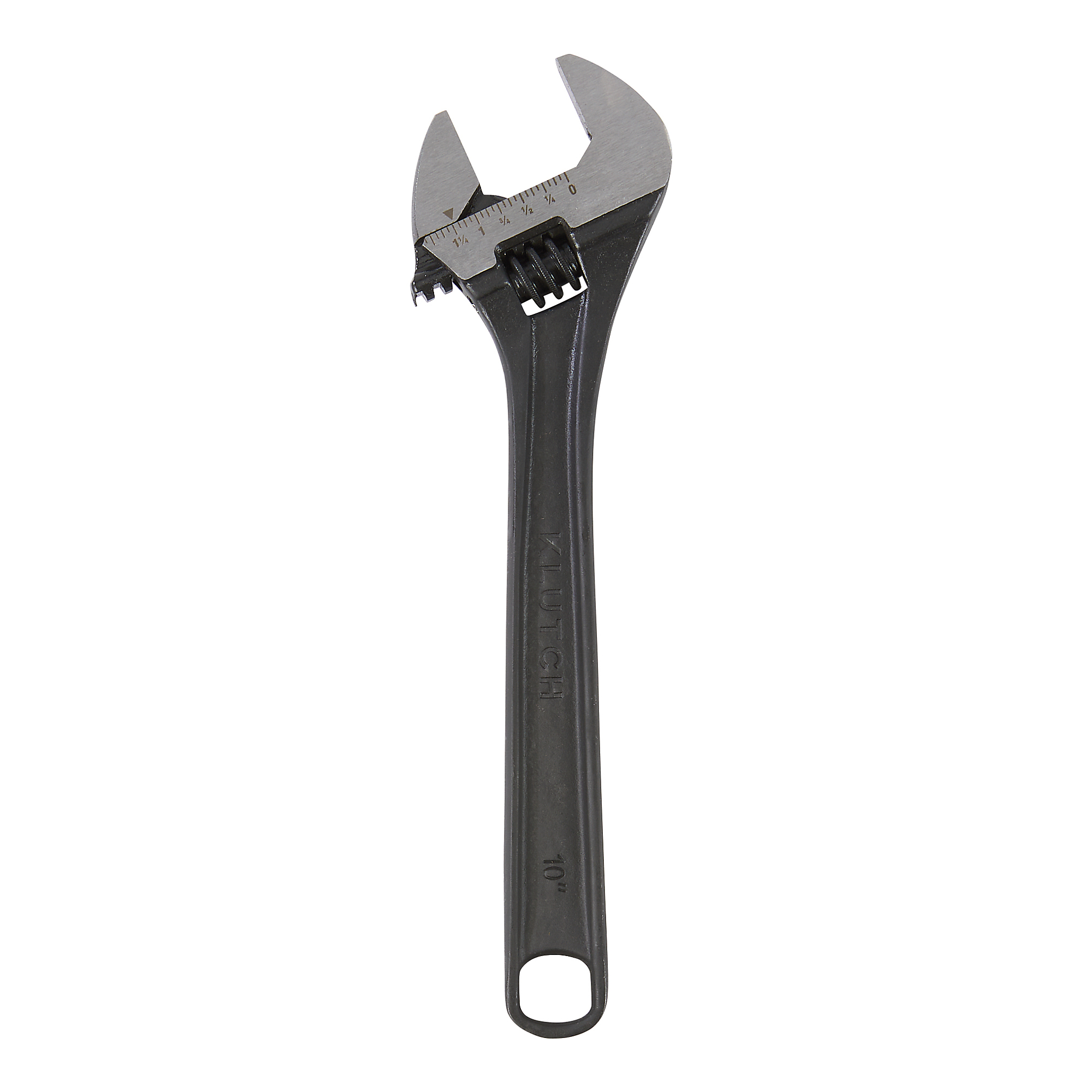 Klutch Adjustable Wrench, 10in., Black Phosphate
