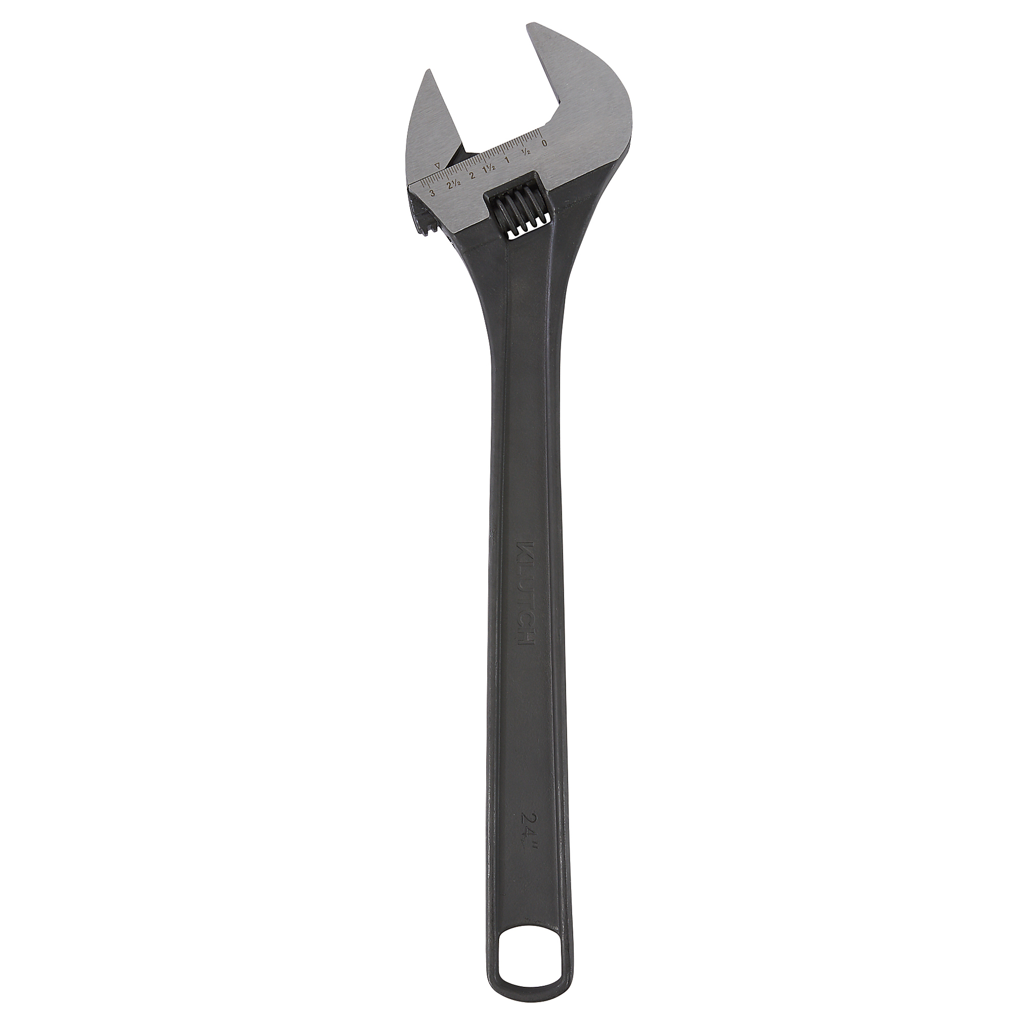 Klutch Adjustable Wrench, 24in., Black Phosphate