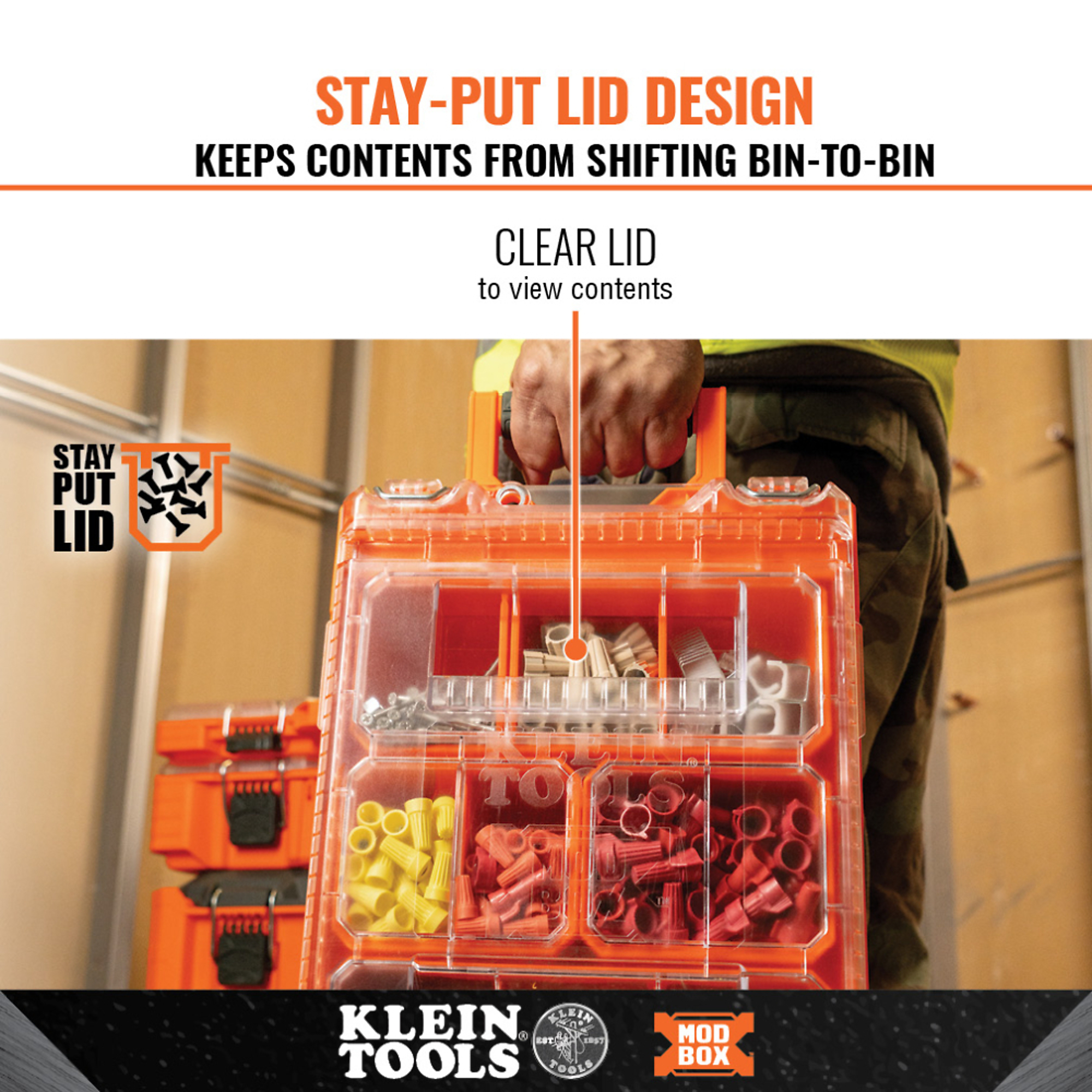 Klein Tools, MODbox Tall Component Box, Half Width, Model# 54808MB ...