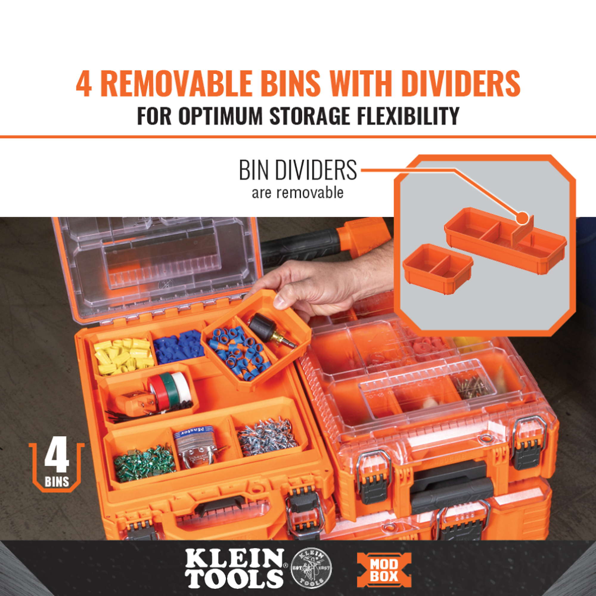 Klein Tools, MODbox Short Component Box, Half Width, Model