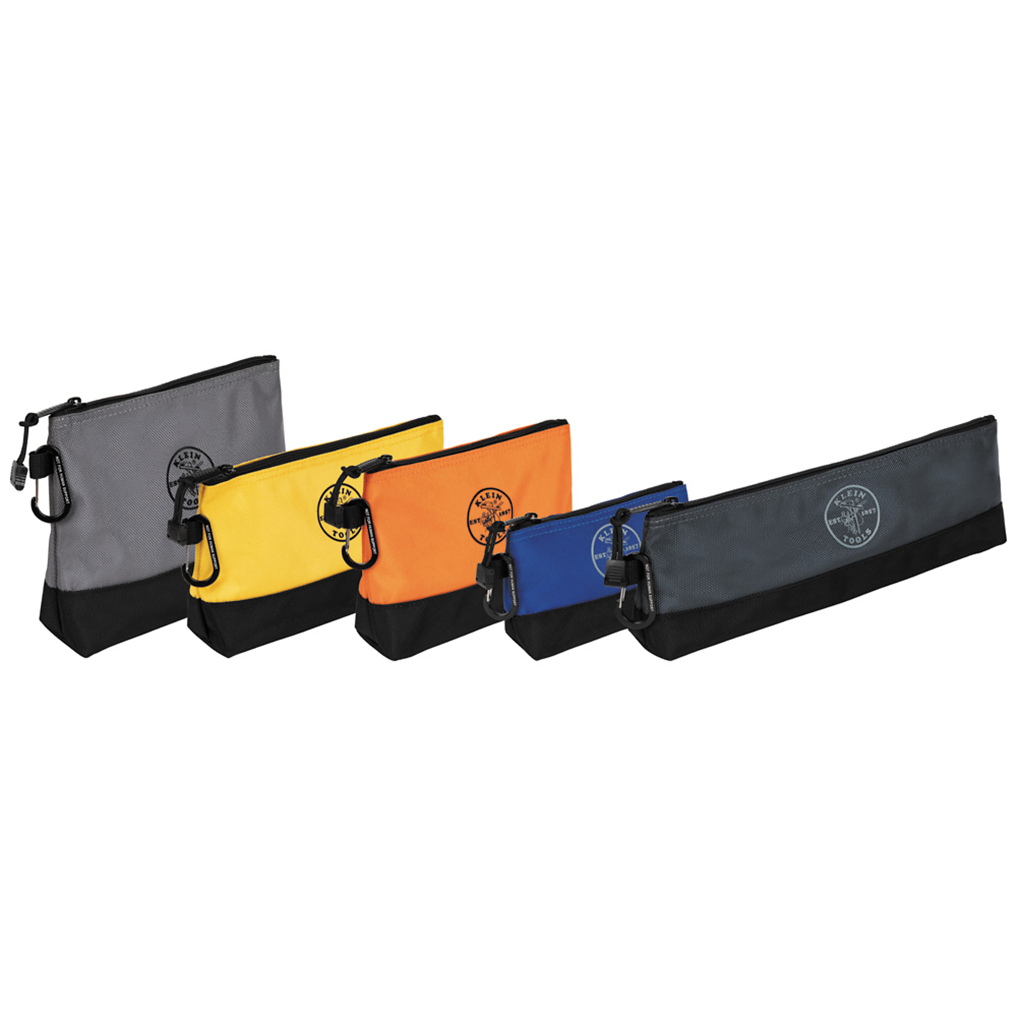 Klein Tools, Stand-Up Zipper Bags, 5-Pack, Color Multi, Pockets (qty.) 0 Material Polyester, Model# 55569