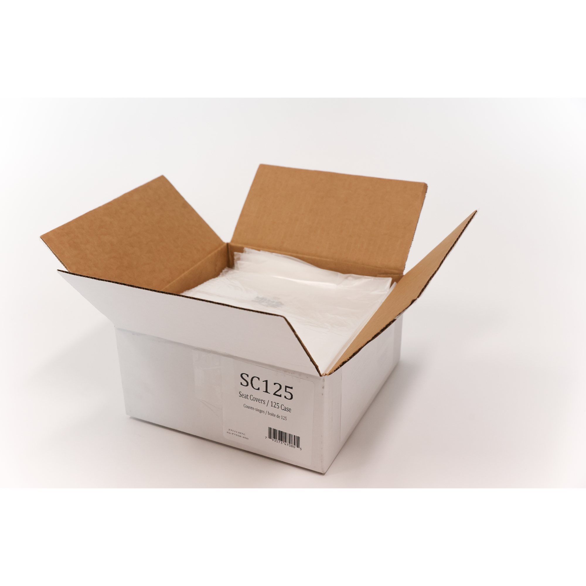 PPC Seat Covers 125/box, Height 5 in, Model# SC125