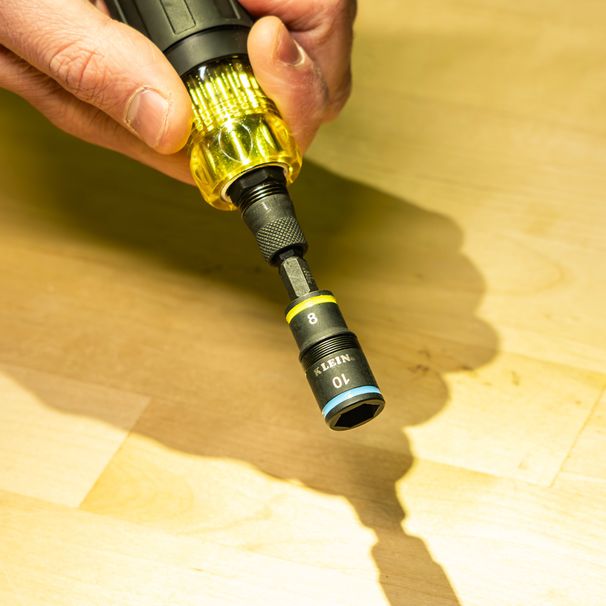 Klein Tools, 2in.-1 Impact Rated Flip Socket Set, Metric, Pieces