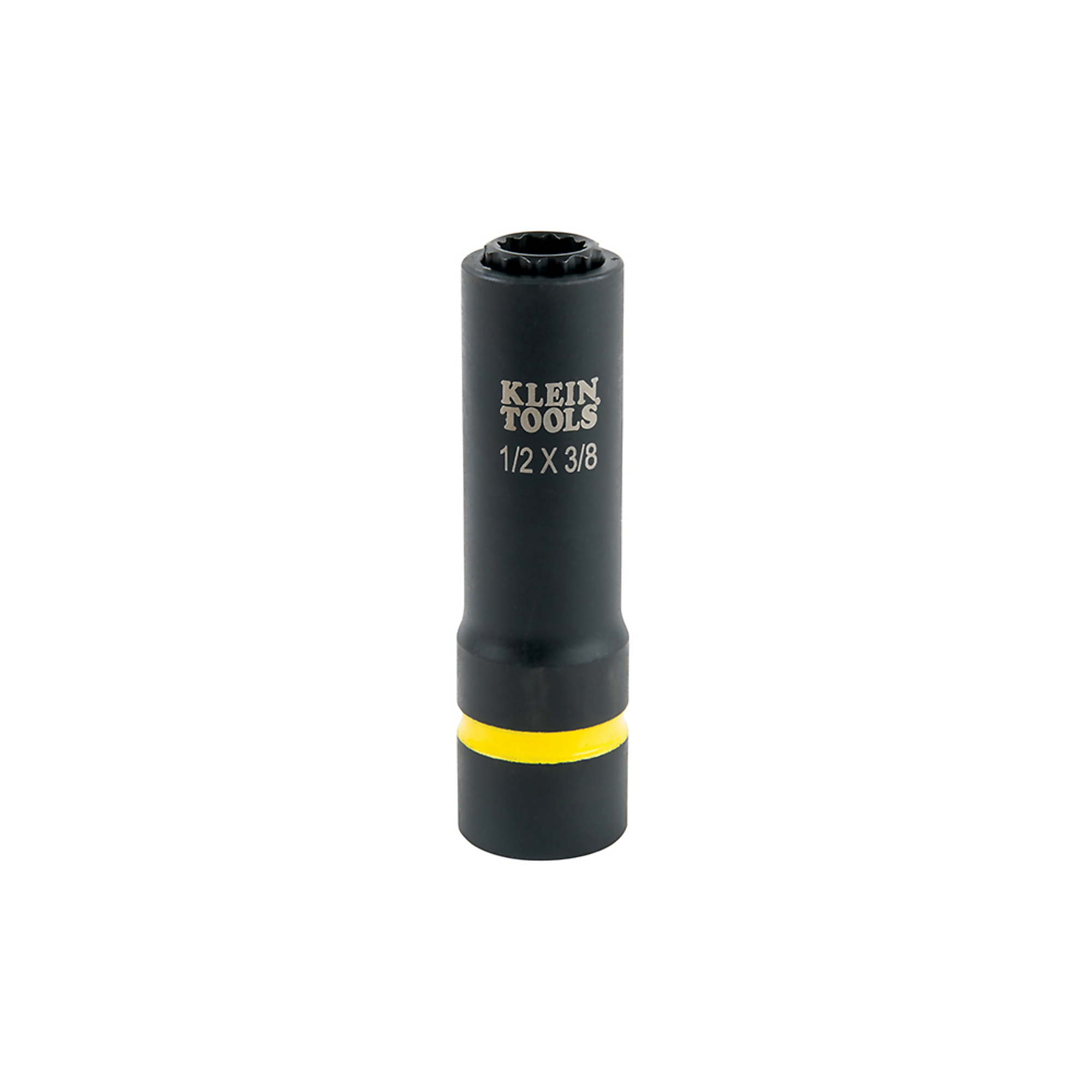Klein Tools, 2in.-1 Impact Socket, 12-Point, 1/2 and 3/8in., Pieces (qty.) 1 Model# 66011