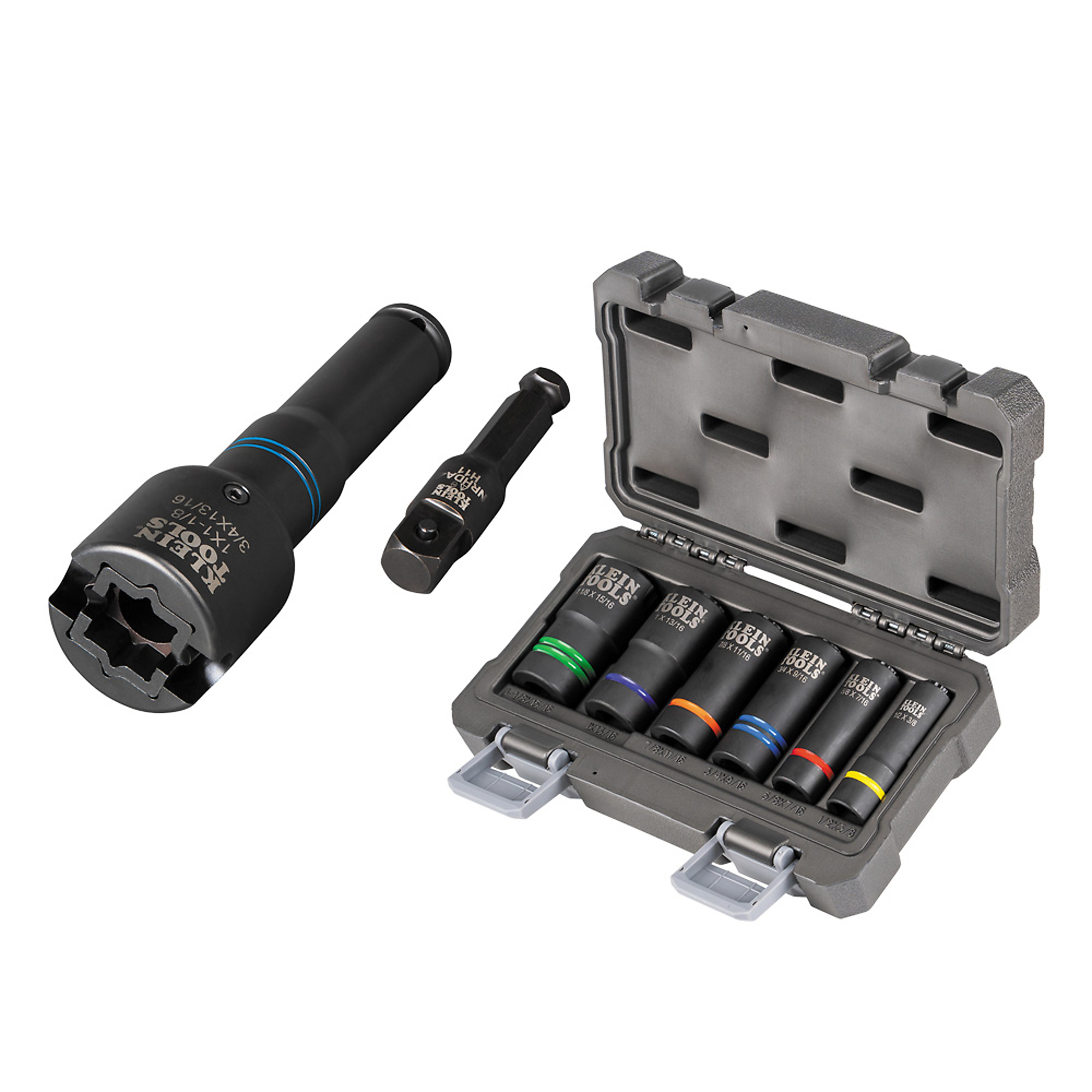 Klein Tools, 6in.-1 Impact Socket Set, Pieces (qty.) 8 Model# 660KIT2