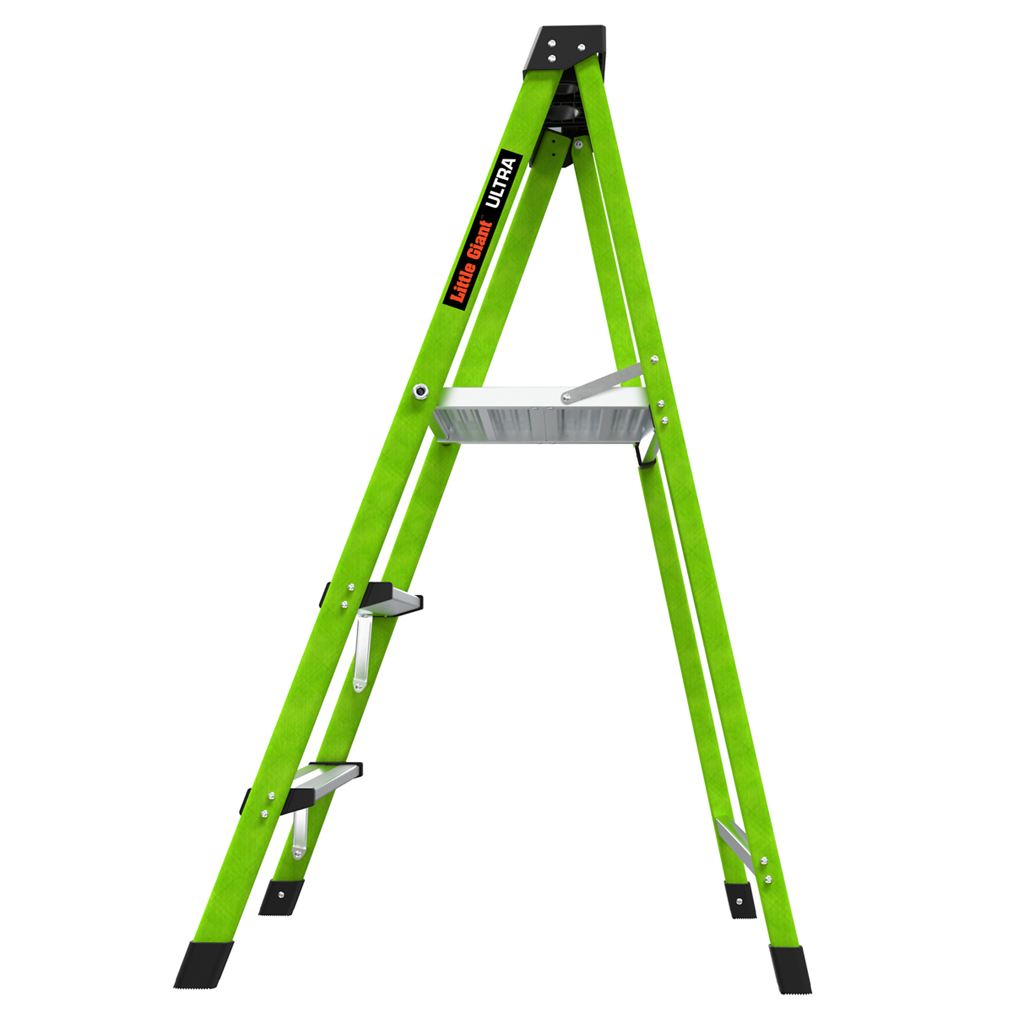 Little Giant A-Force300 4 Ft Ladder With 5in Spreader Step, Lightweight Non-Conductive