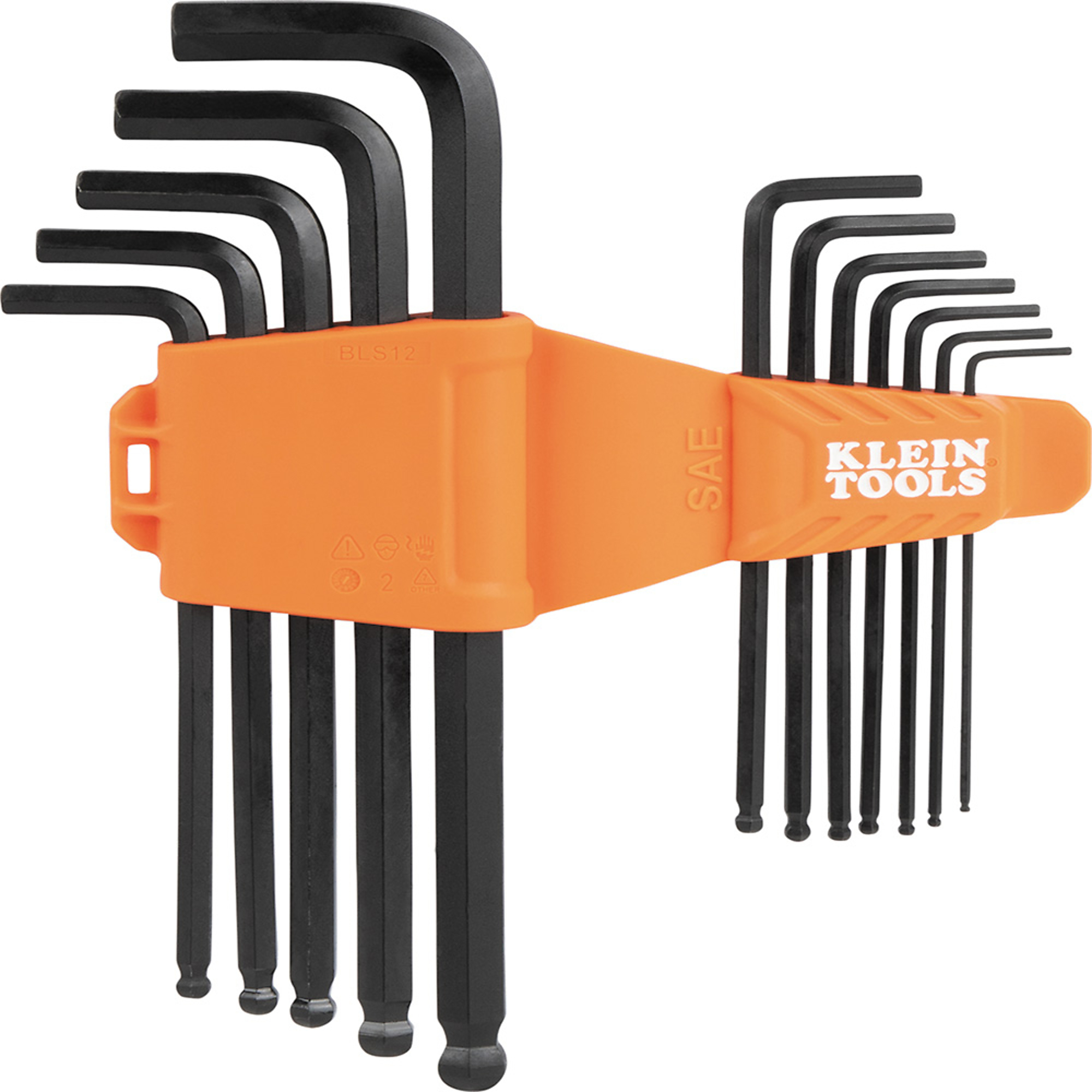 Klein Tools, L-Style Ball-End Hex Key Wrench Set, SAE, 12-Piece, Pieces (qty.) 12 Model# BLS12