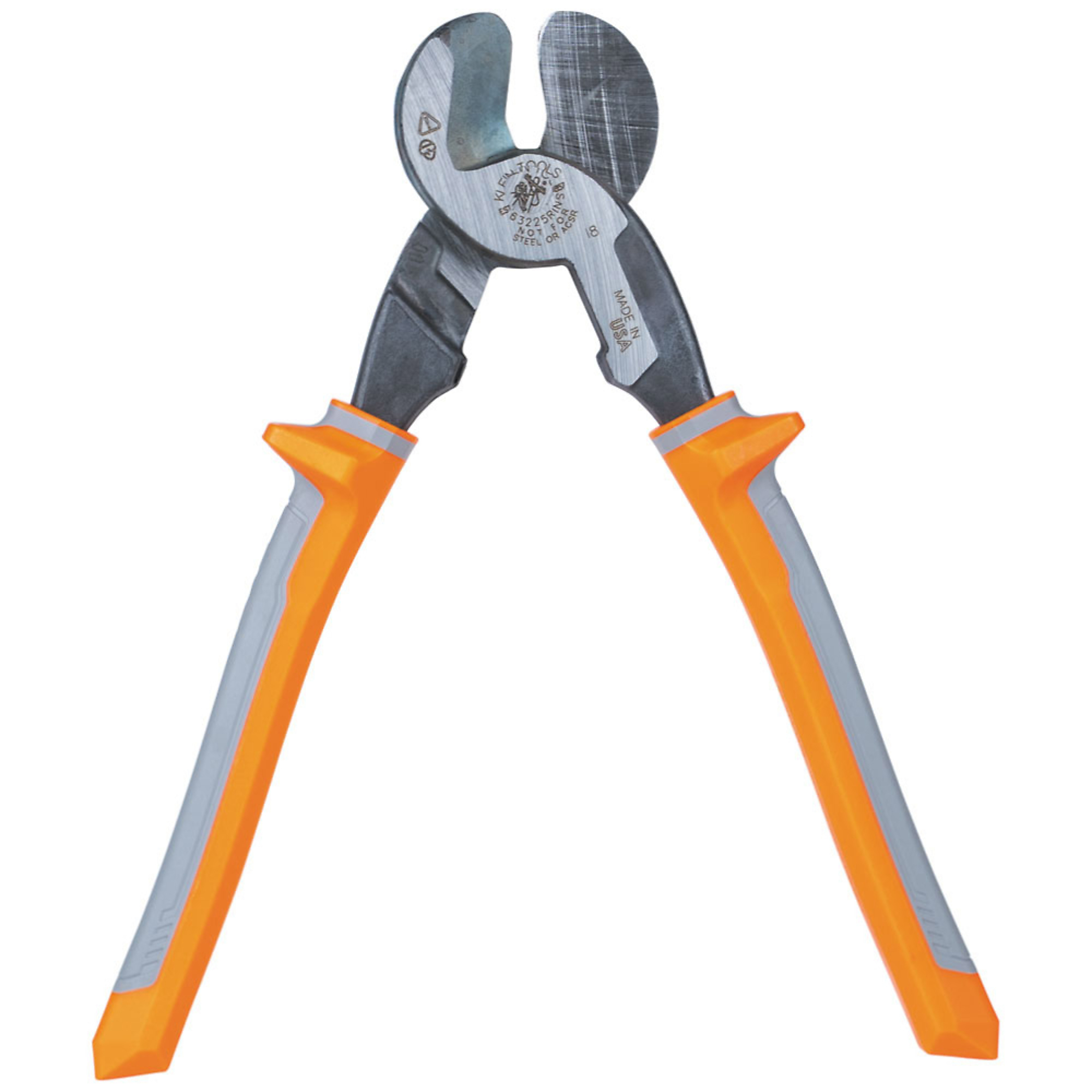 Klein Tools, Cable Cutter, Insulated, High-Leverage, 9in., Model# 63225RINS