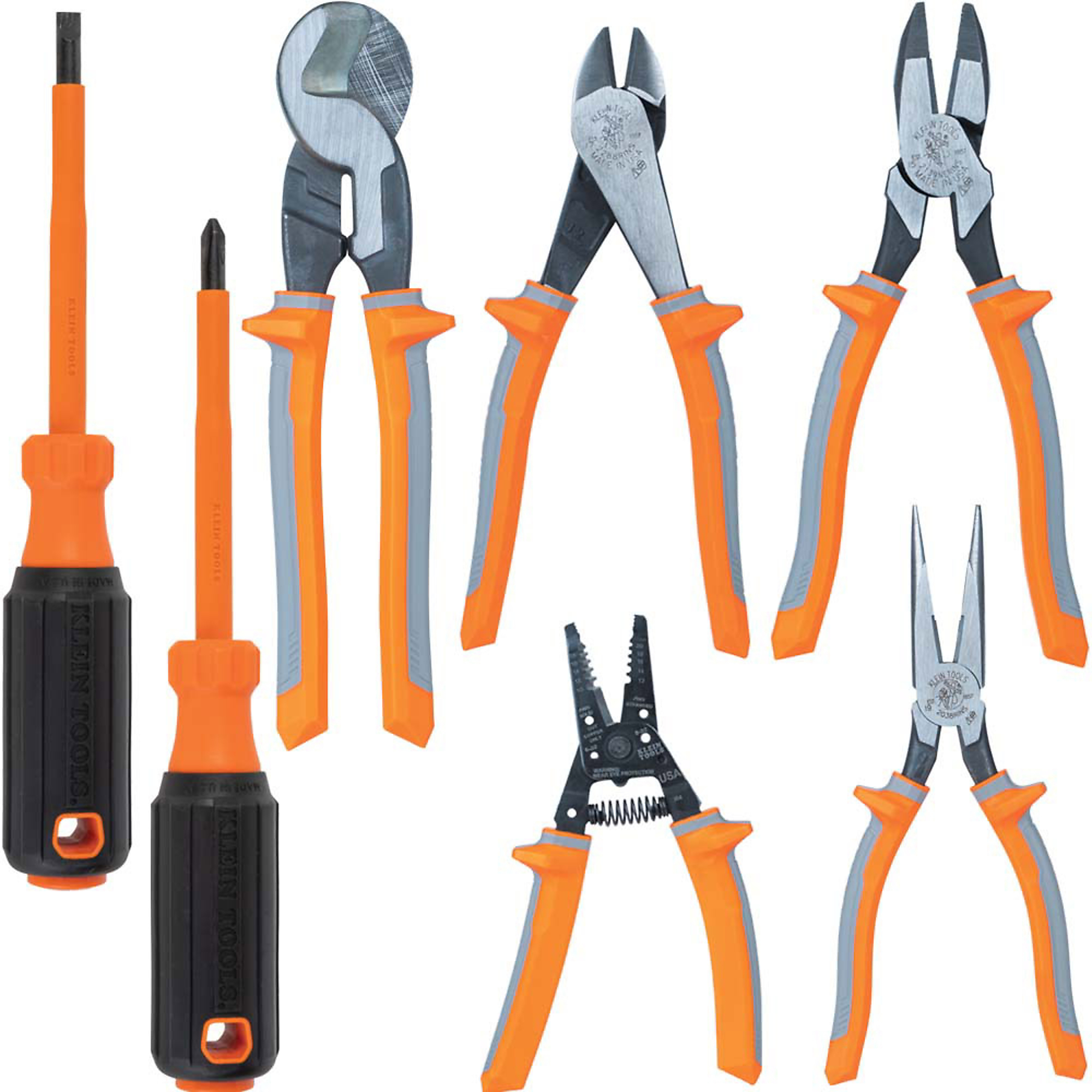 Klein Tools, 1000V Insulated Tool Set, 7-Piece, Pieces (qty.) 7 Model# 9421R