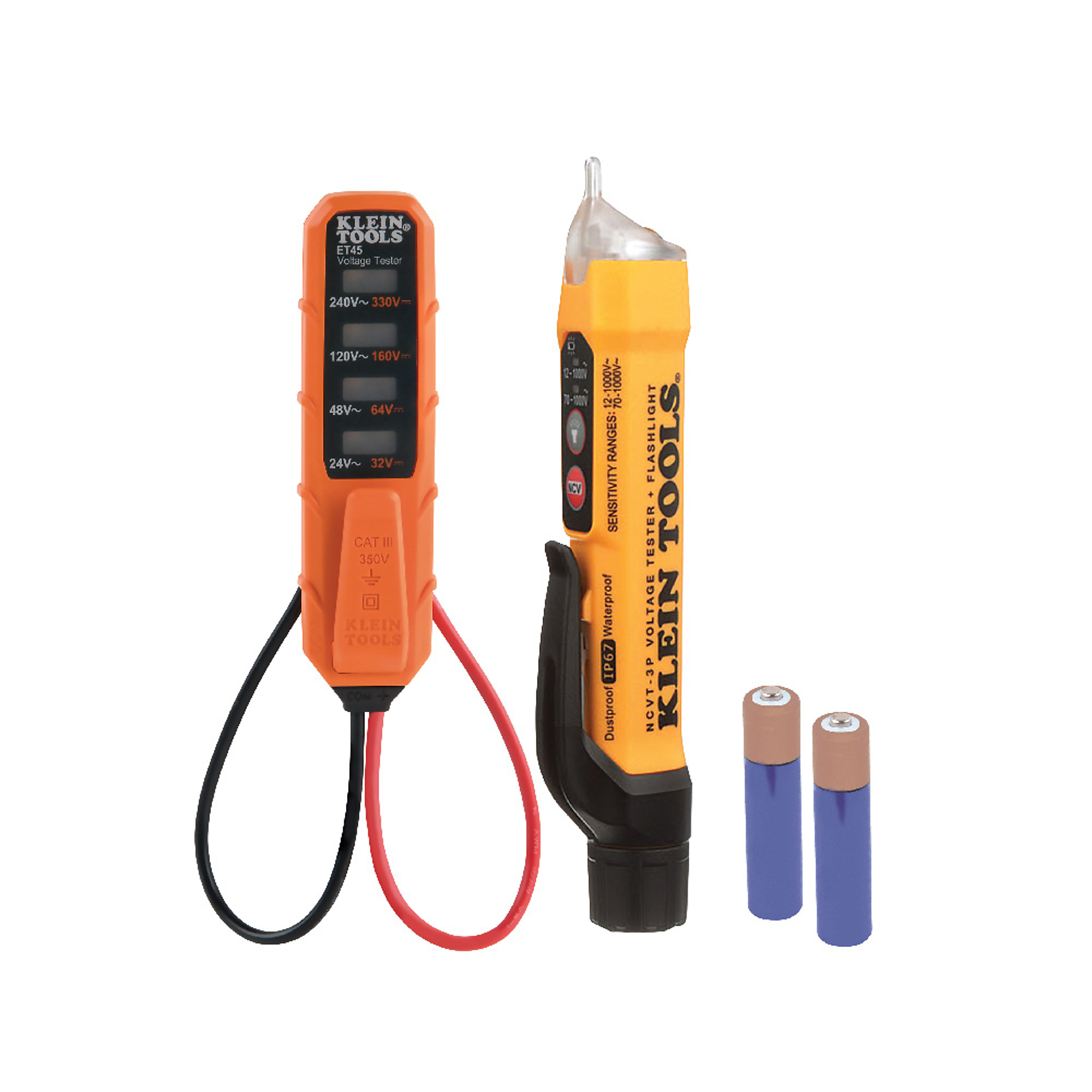 Klein Tools, Dual Range NCVT and AC/DC Voltage Tester Electrica, Model# NCVT3PKIT