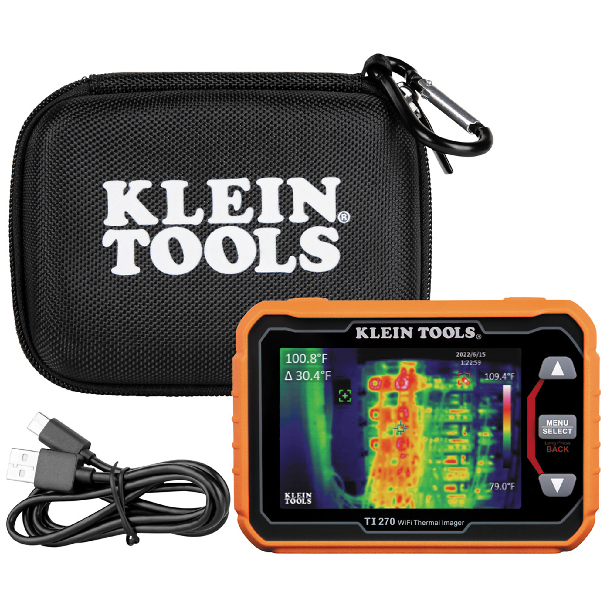 Klein Tools, Rechargeable Thermal Imager with Wi-Fi, Model# TI270 ...