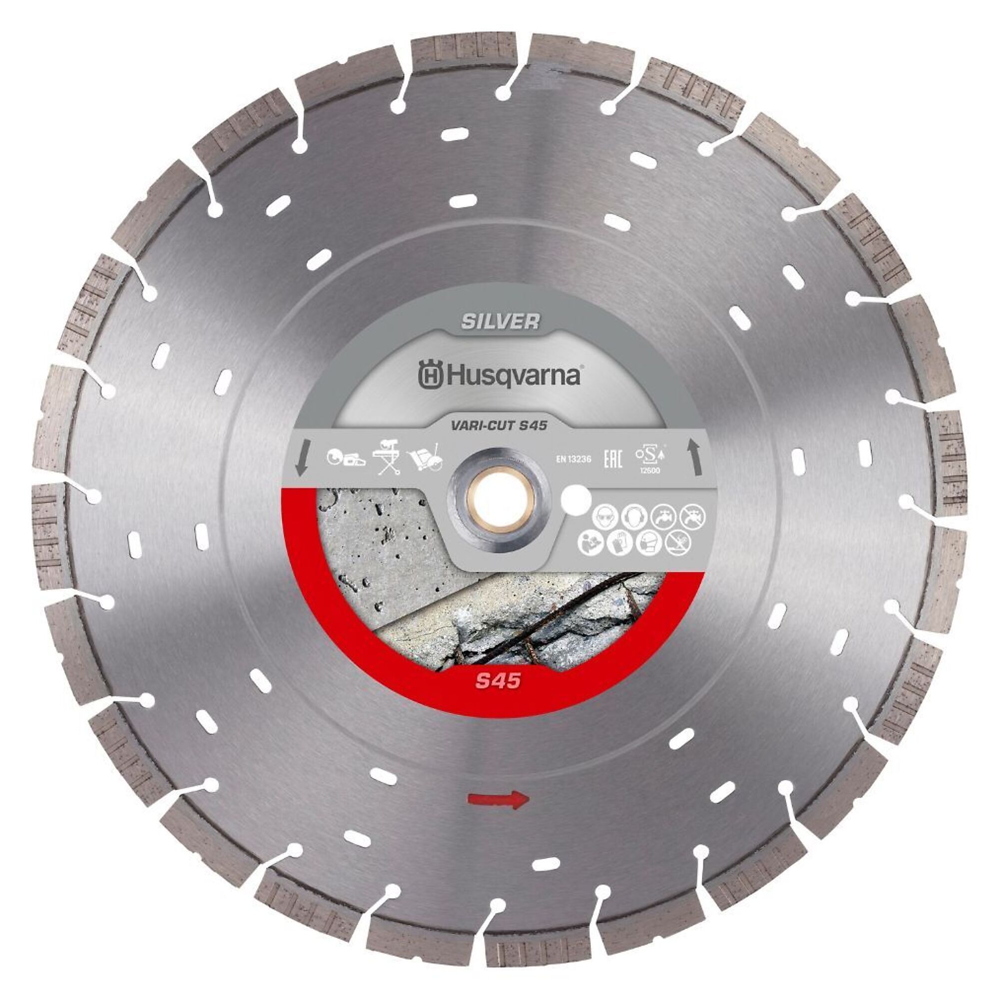 Husqvarna Diamond Blade - 16in. Diameter, Silver Series, Vari-Cut S45, Model# 534973130