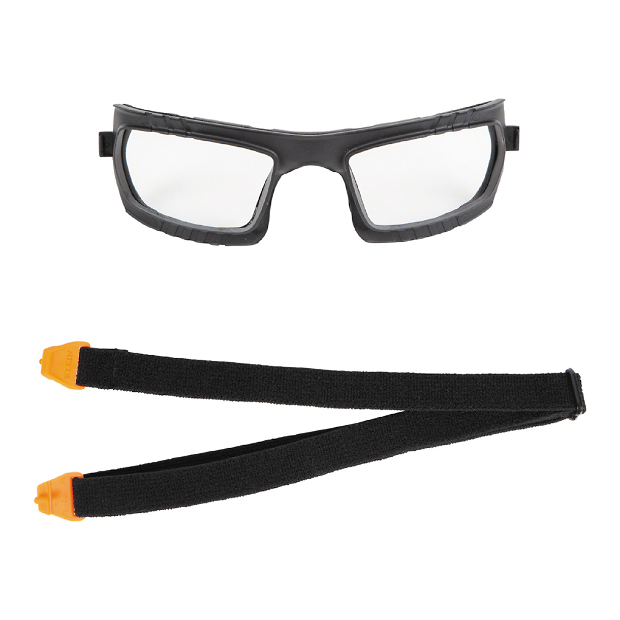 Klein Tools, Gasket and Strap for Safety Glasses, Frame Color Black, Lens Color Clear, Model# 60483